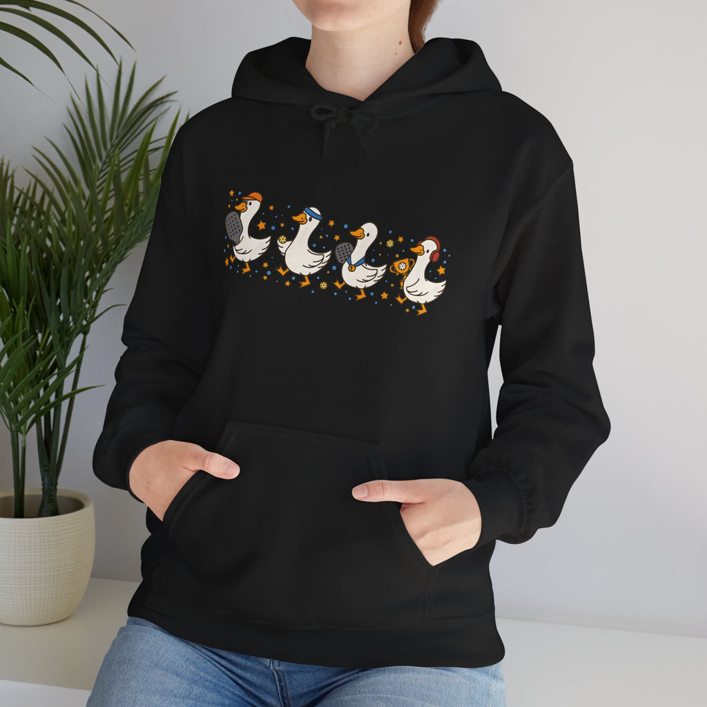 Halloween Duck Lineup Hoodie — Cute Trick-or-Treating Ducks Pullover