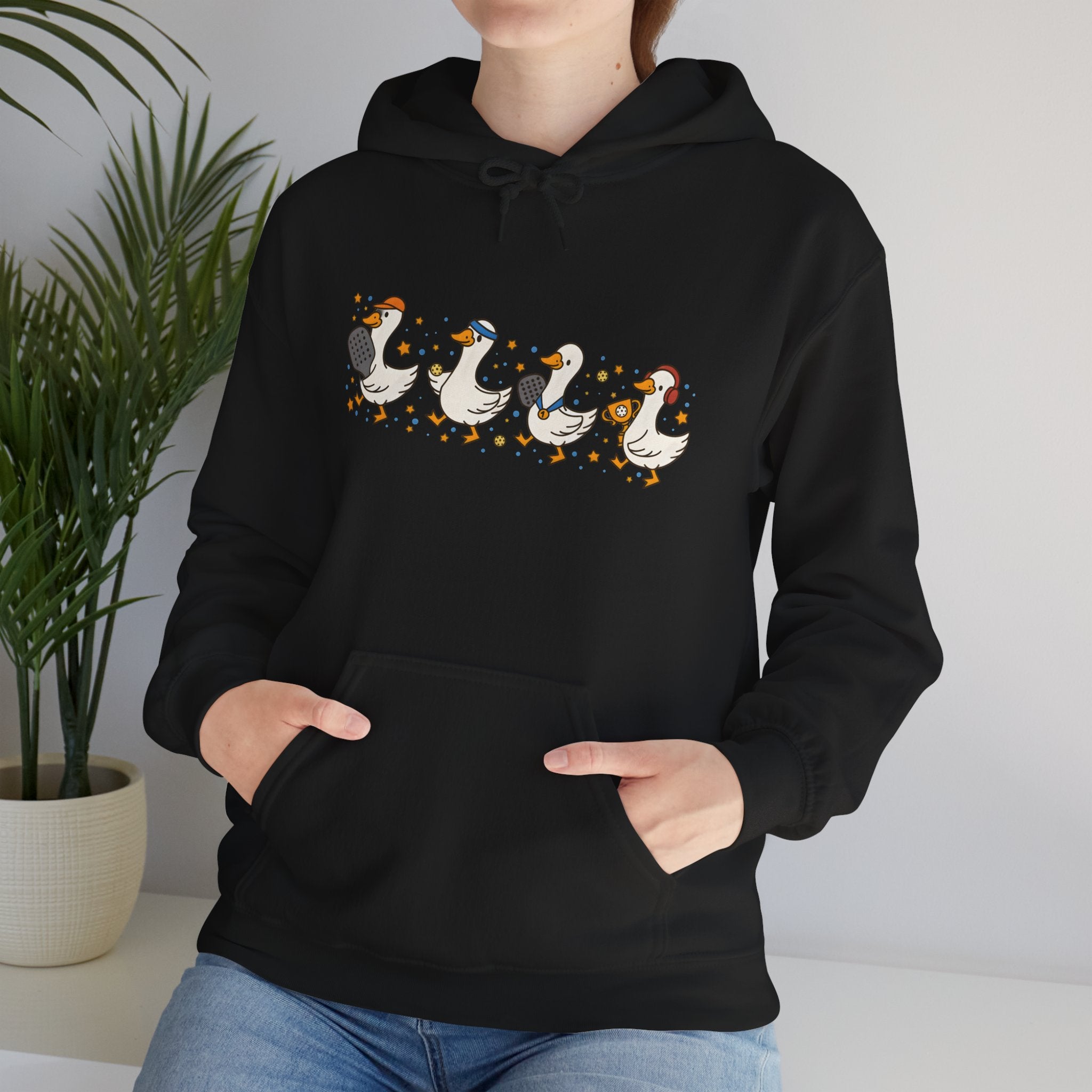 Halloween Duck Lineup Hoodie — Cute Trick-or-Treating Ducks Pullover