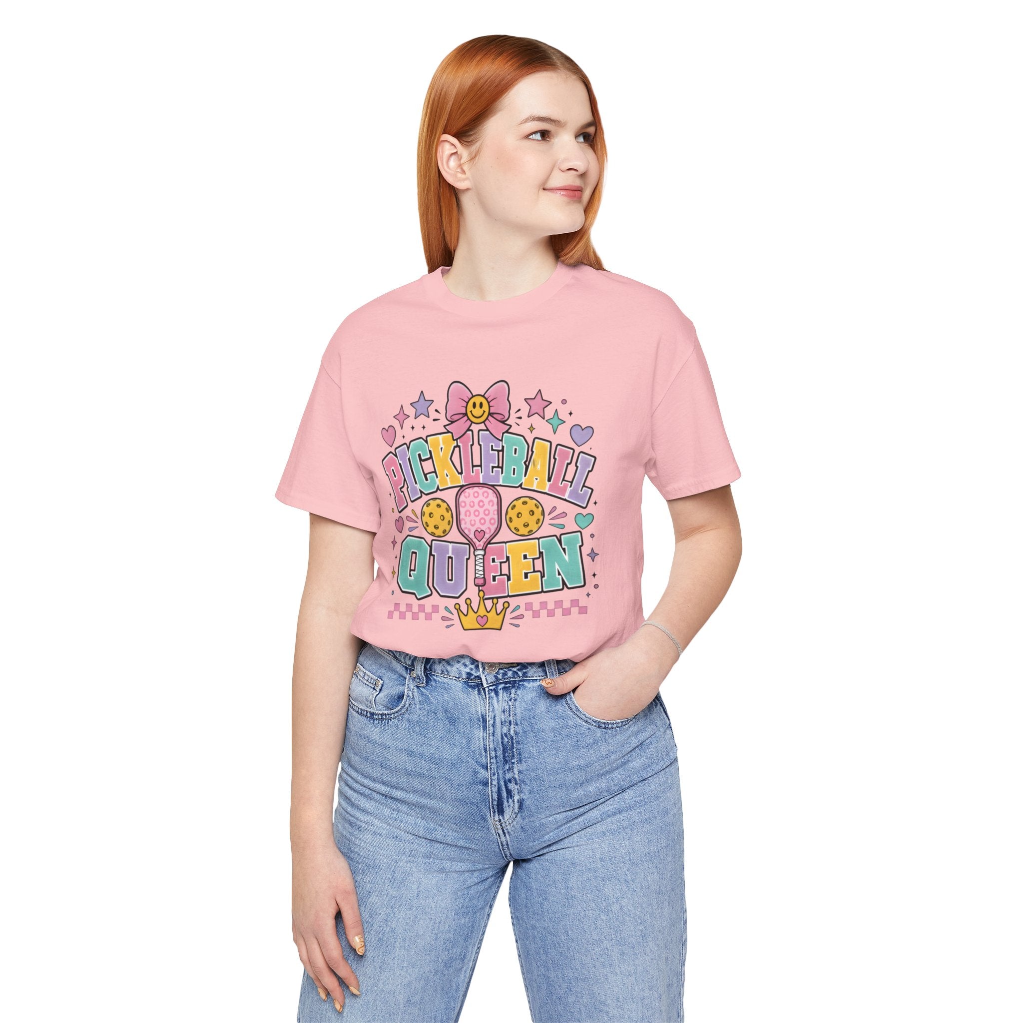 Pickleball Queen Tee — Cute Pastel Pickleball Shirt for Women & Girls