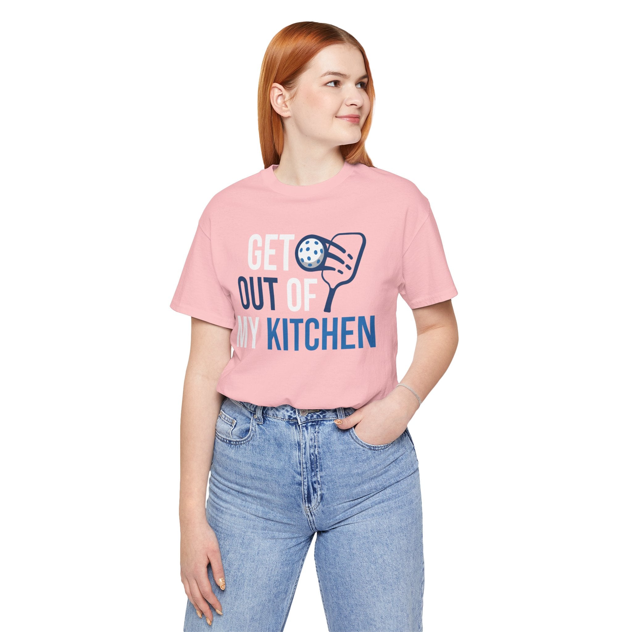 Get Out of My Kitchen Pickleball T‑Shirt – Funny Court & Kitchen Play Tee