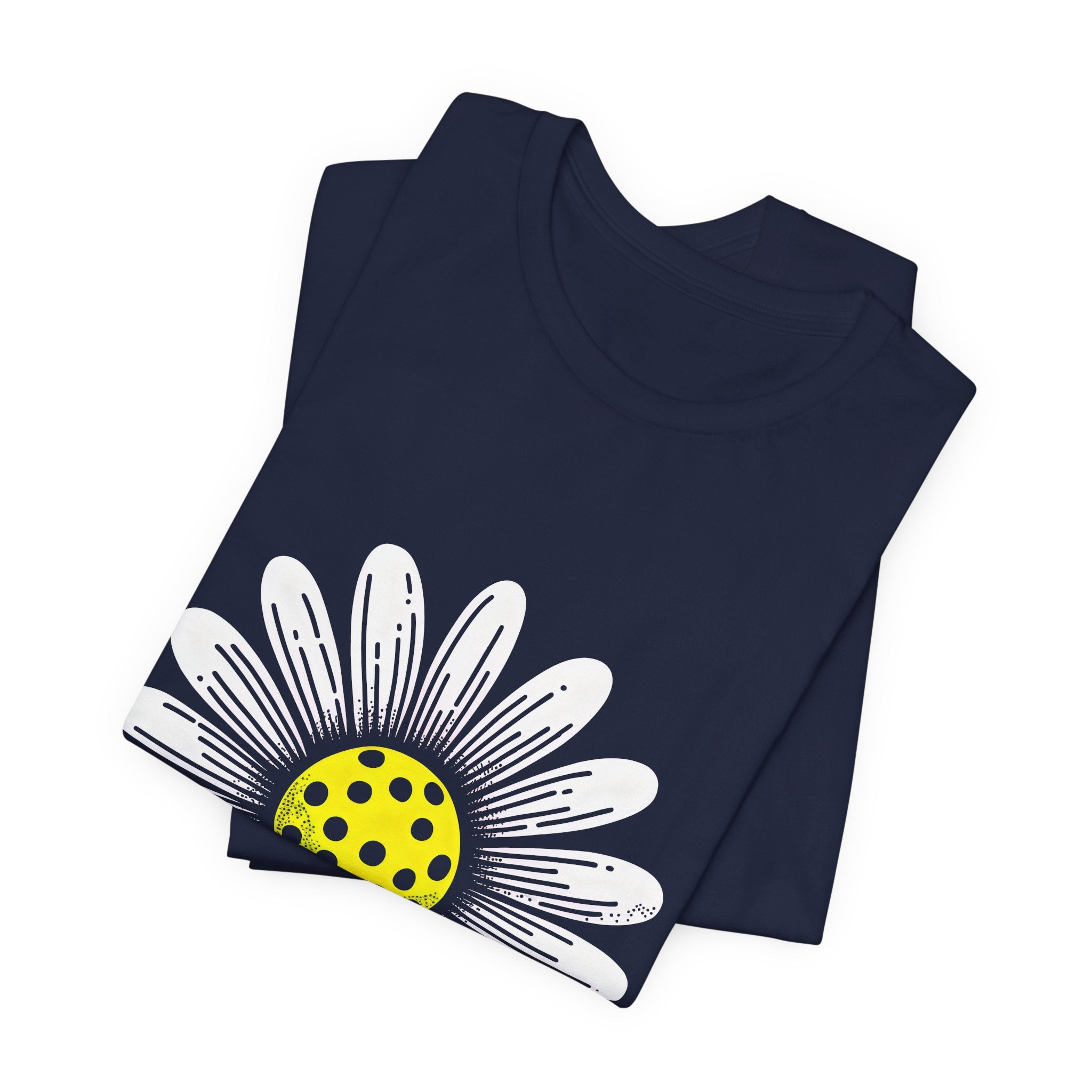 Daisy Graphic Tee — Retro Yellow Center Flower Shirt
