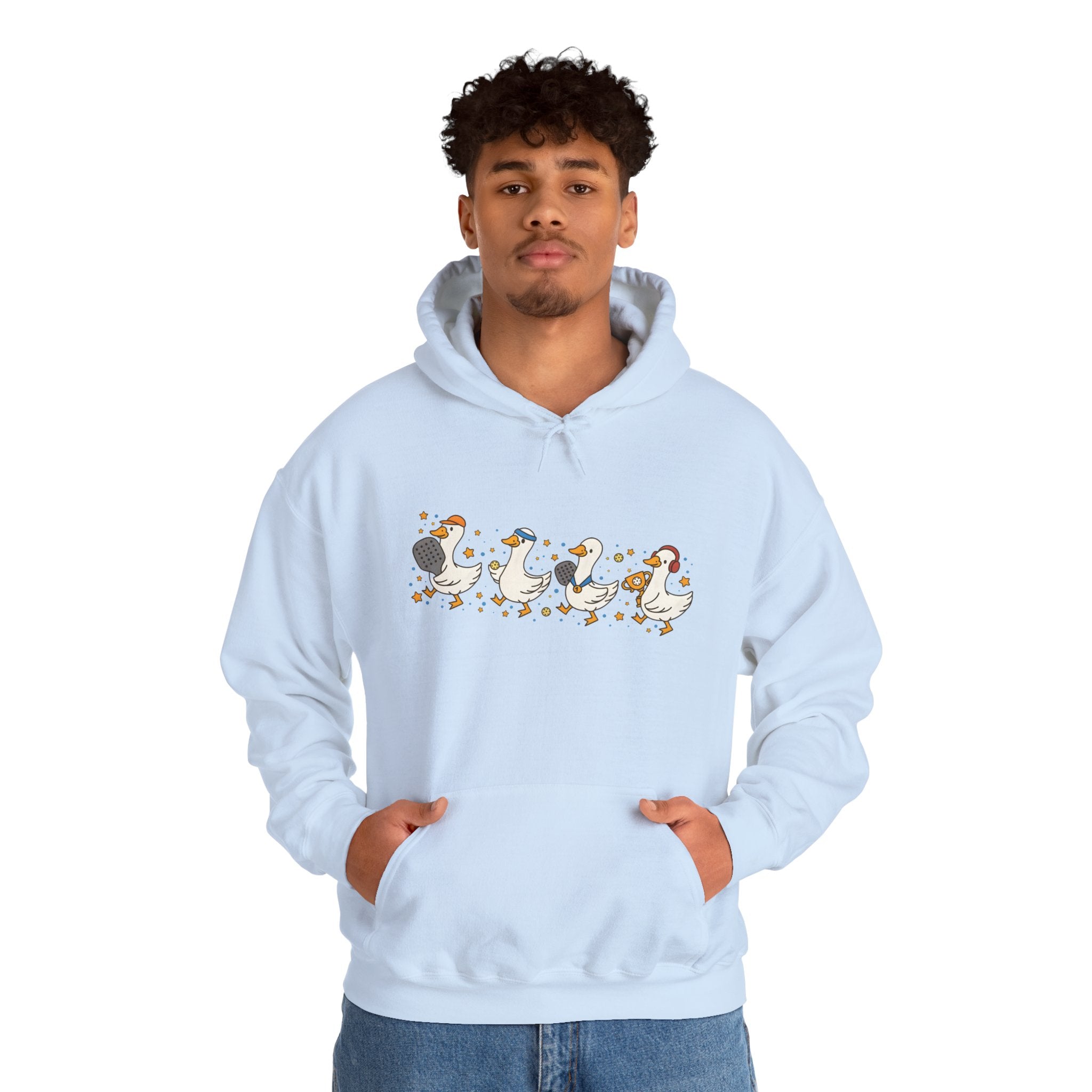 Halloween Duck Lineup Hoodie — Cute Trick-or-Treating Ducks Pullover