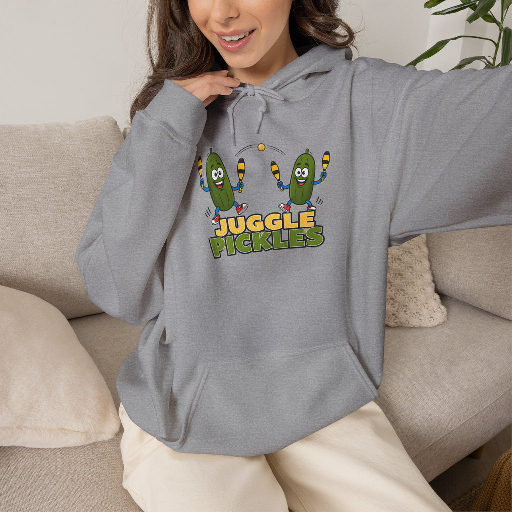 Juggling Pickles Hoodie - Funny Retro 'Juggle Pickle' Graphic Sweatshirt