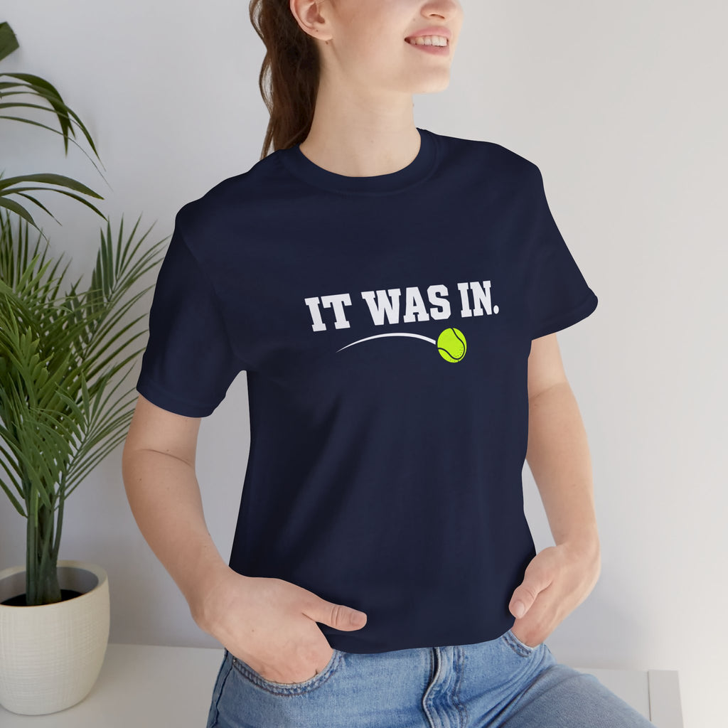 Tennis Minimalist Tee — Neon Tennis Ball Graphic Shirt