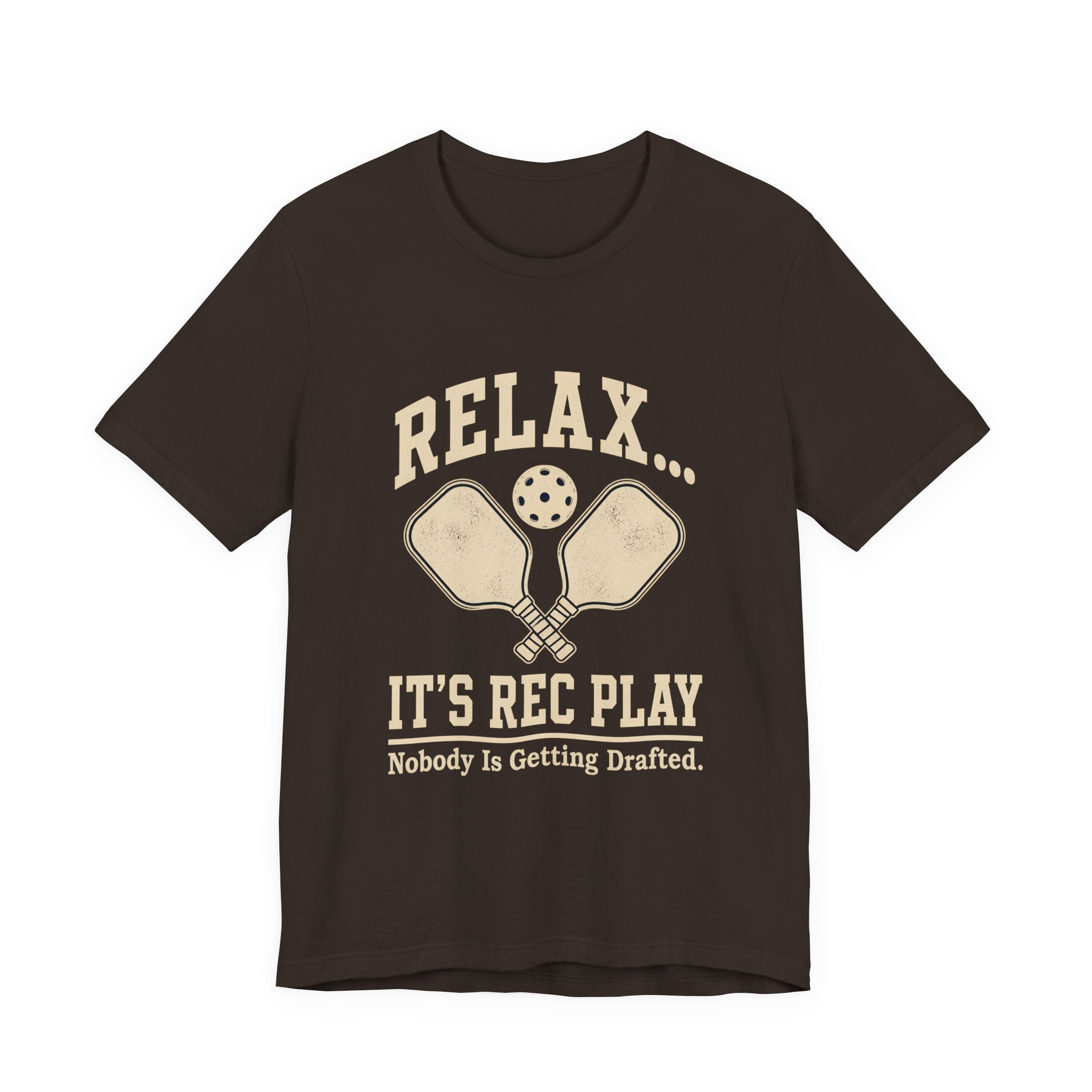 Pickleball T-Shirt — "Relax... It’s Rec Play" Vintage Paddle Tee