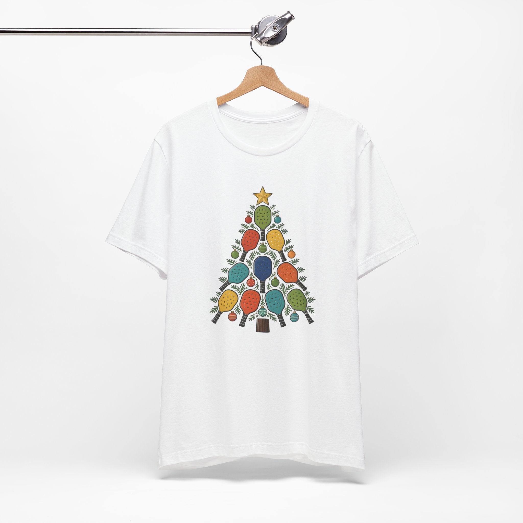 Christmas Tree String Lights T‑Shirt — Retro Holiday Bulb Tee