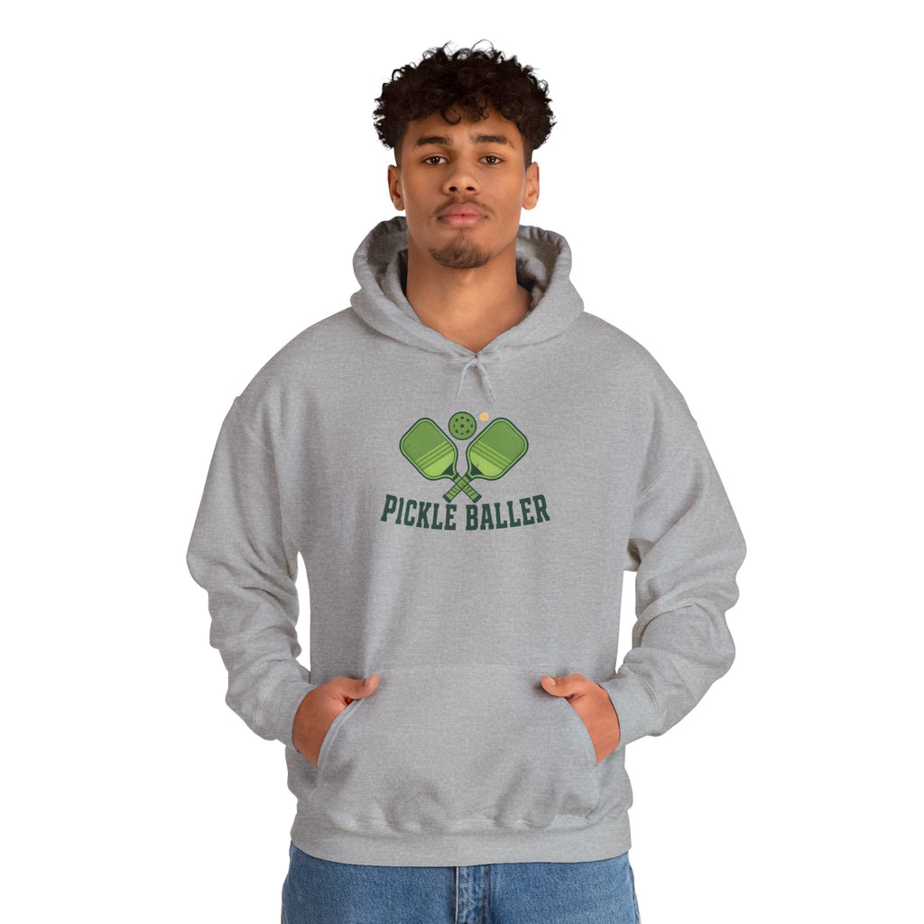 Pickle Baller Hoodie — Pickleball Paddles Graphic Hooded Sweatshirt