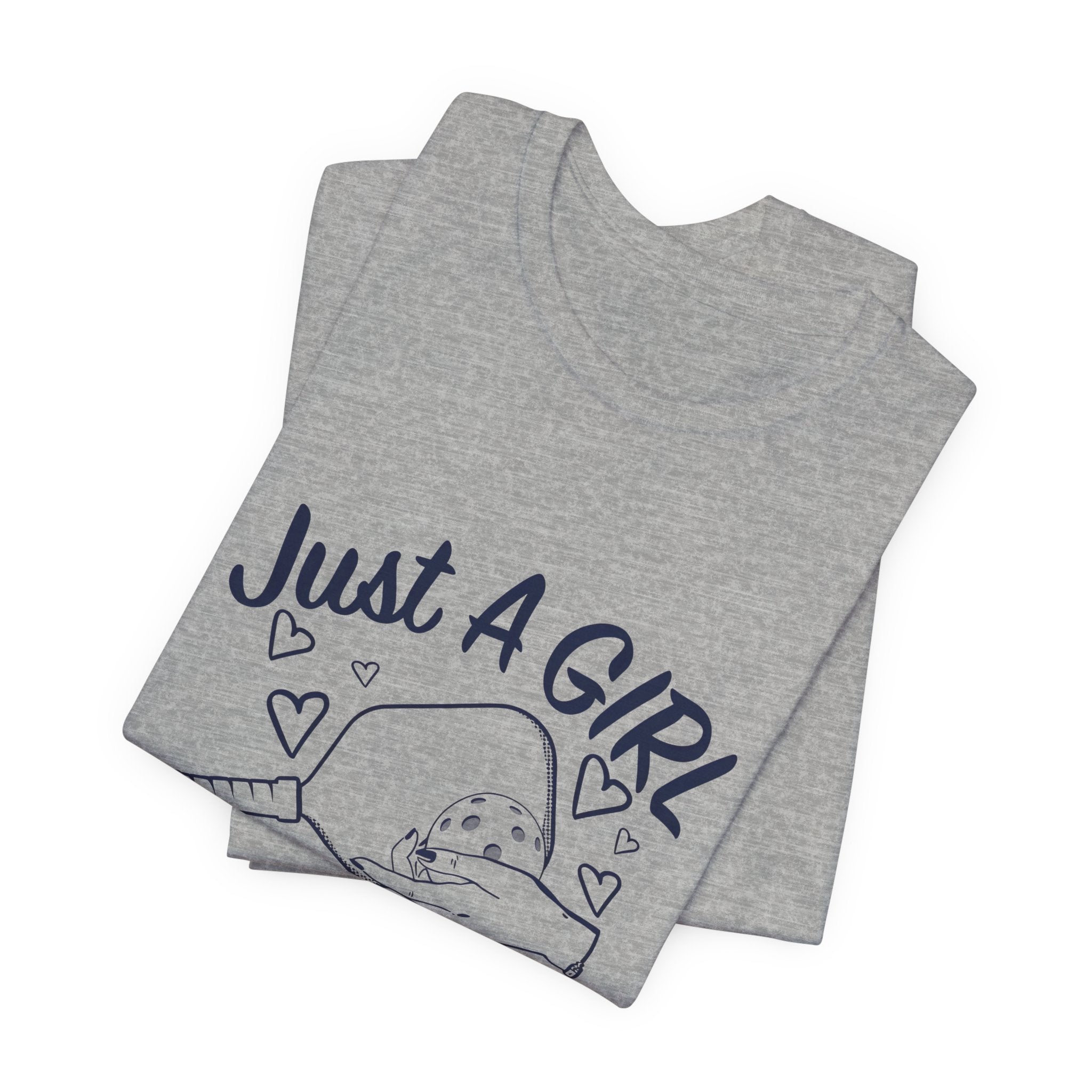 Pickleball Tee — "Just a Girl Who Loves Pickleball" Graphic Shirt