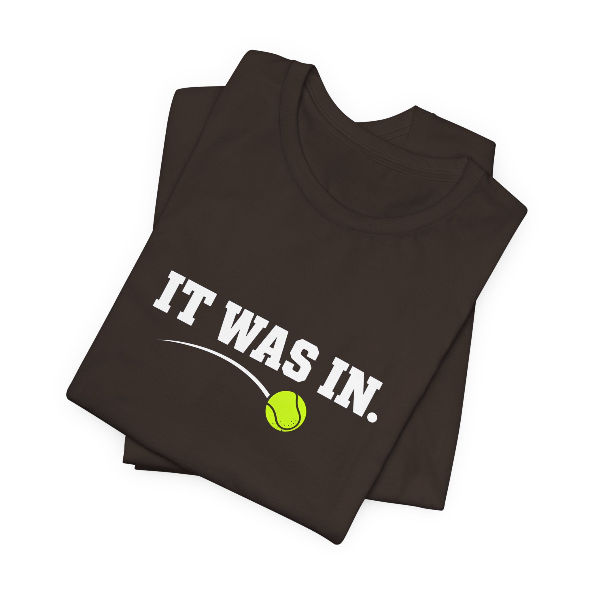 Tennis Minimalist Tee — Neon Tennis Ball Graphic Shirt