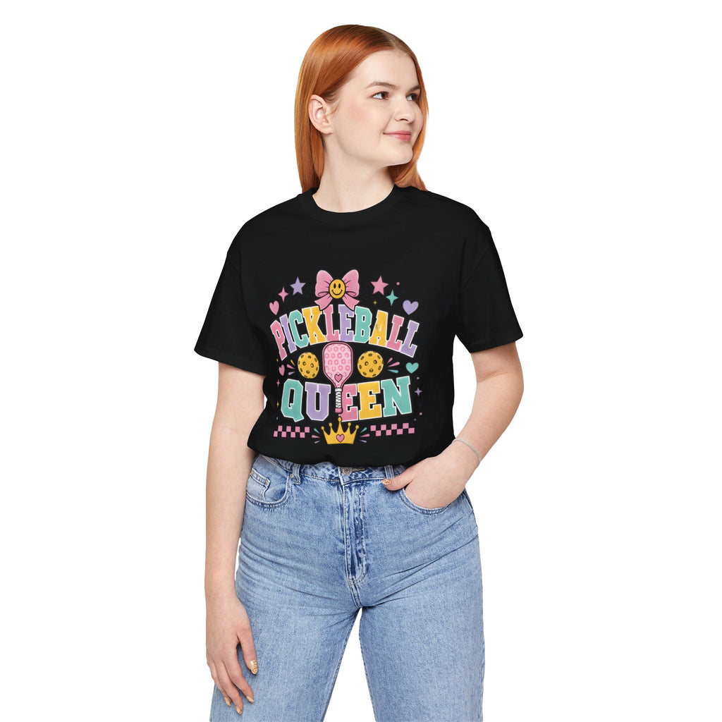 Pickleball Queen Tee — Cute Pastel Pickleball Shirt for Women & Girls