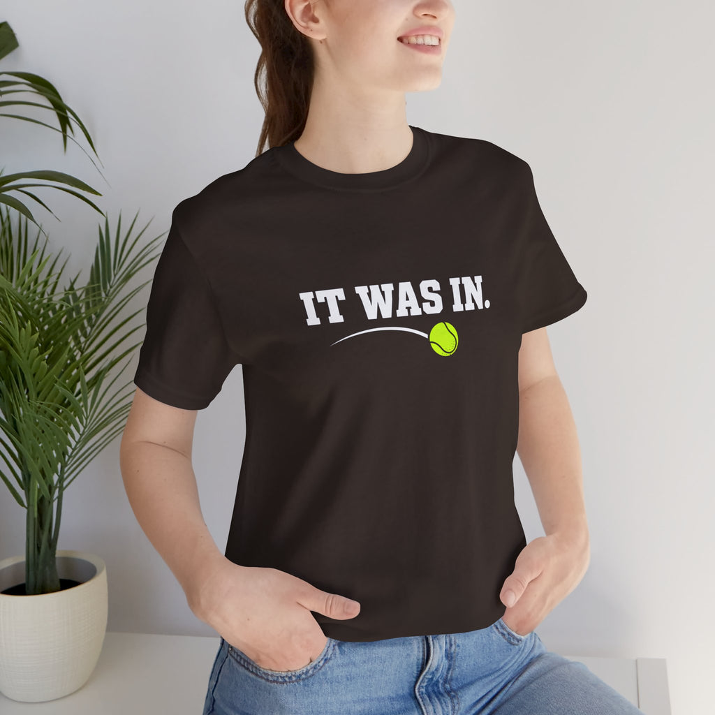 Tennis Minimalist Tee — Neon Tennis Ball Graphic Shirt