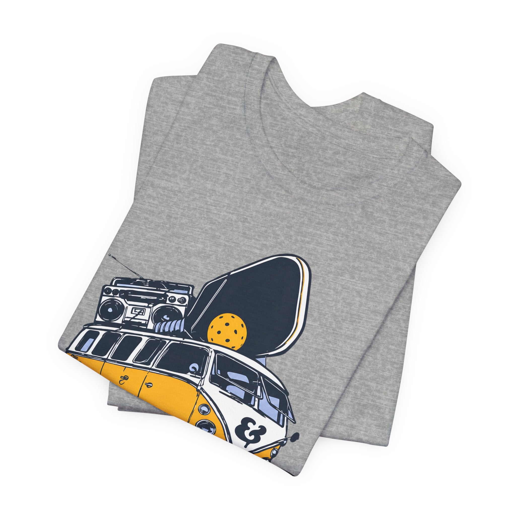 Pickleball Camper Tee — "Bread & Butter" VW Van Design