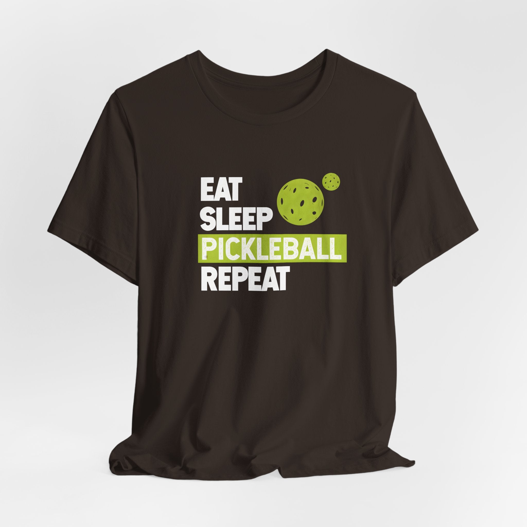 Eat Sleep Pickleball Repeat T‑Shirt — Funny Pickleball Player Tee