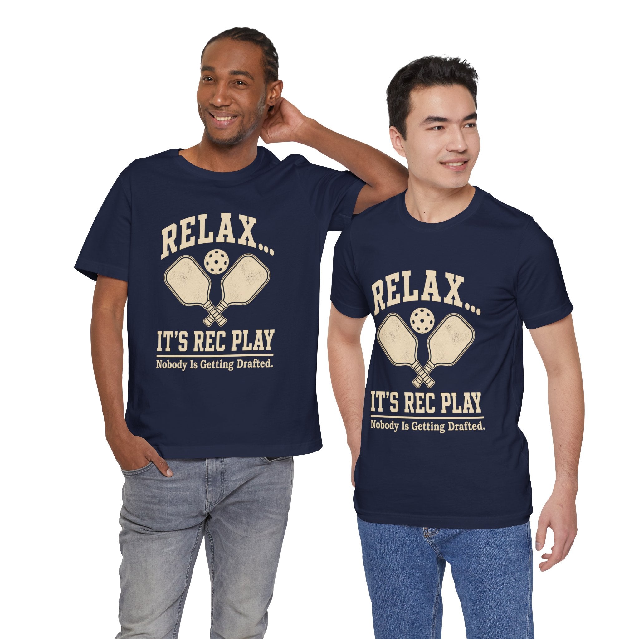 Pickleball T-Shirt — "Relax... It’s Rec Play" Vintage Paddle Tee