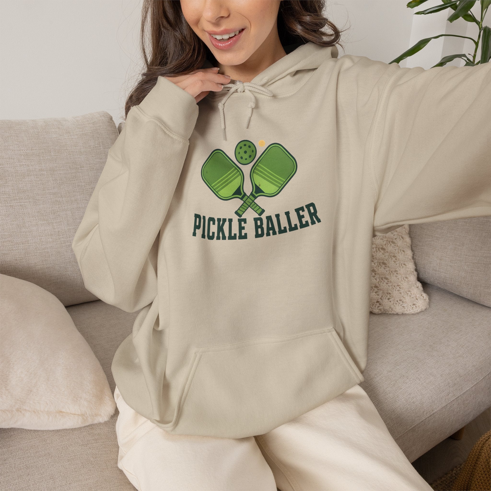 Pickle Baller Hoodie — Pickleball Paddles Graphic Hooded Sweatshirt