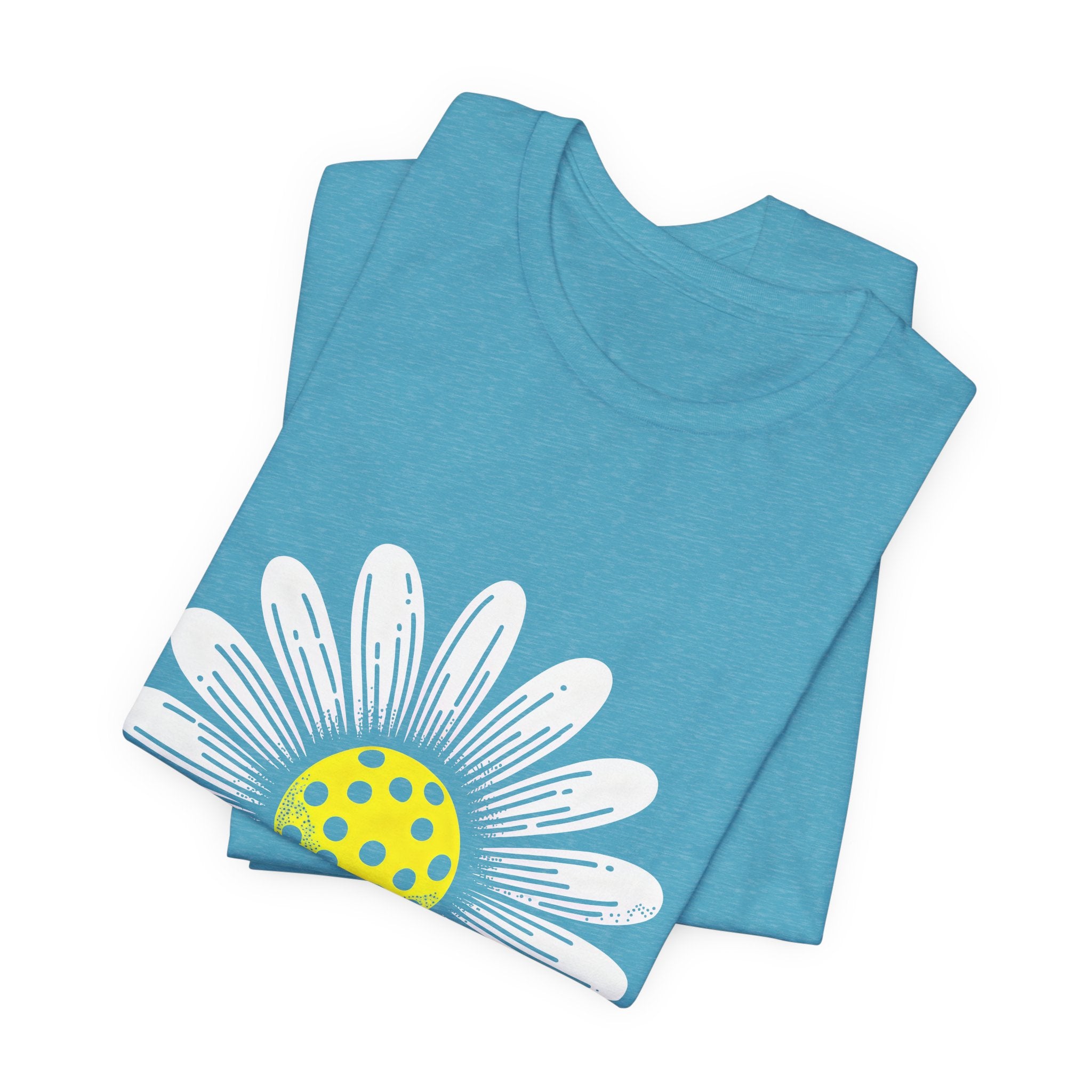 Daisy Graphic Tee — Retro Yellow Center Flower Shirt