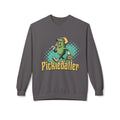 Pickleball Cartoon Crewneck Sweatshirt — "Pickleballer" Graphic