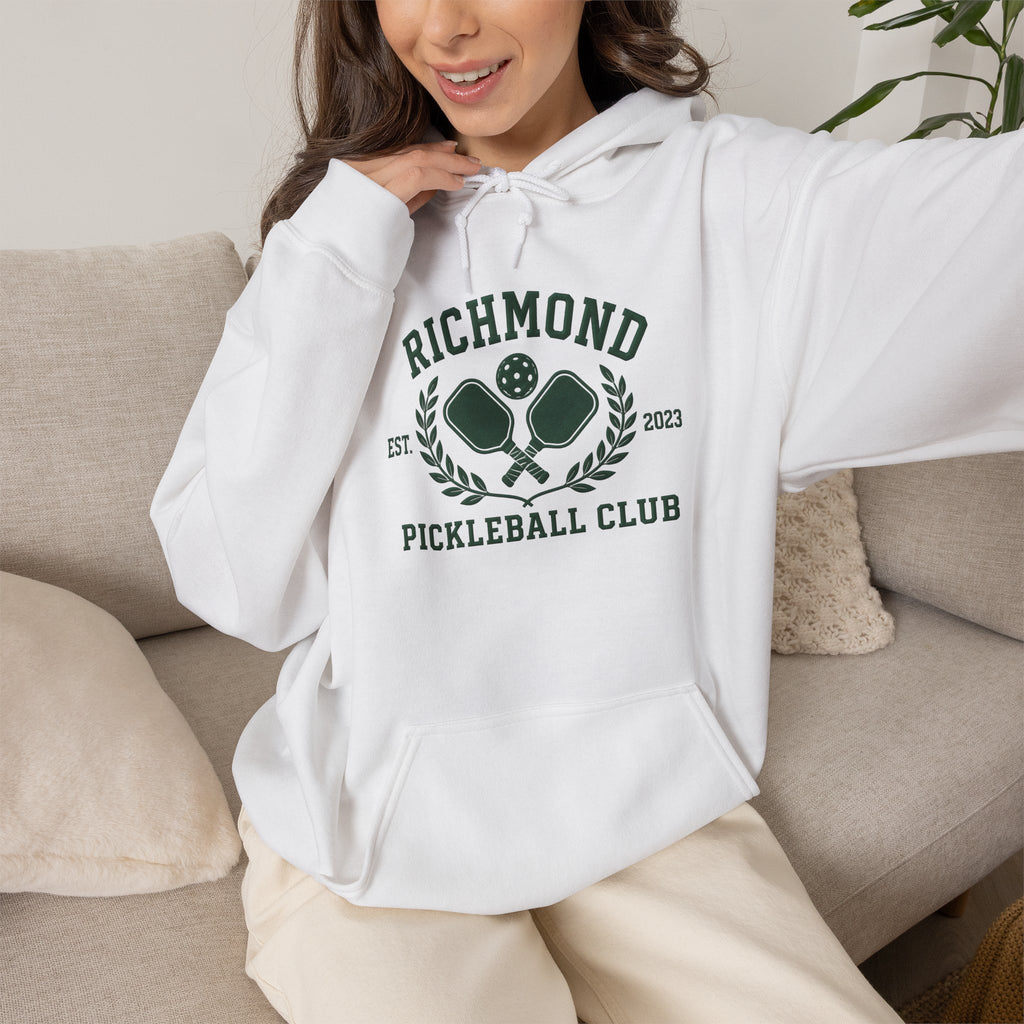 Richmond Pickleball Club Hoodie — Established 2021 Club Crest Sweatshirt