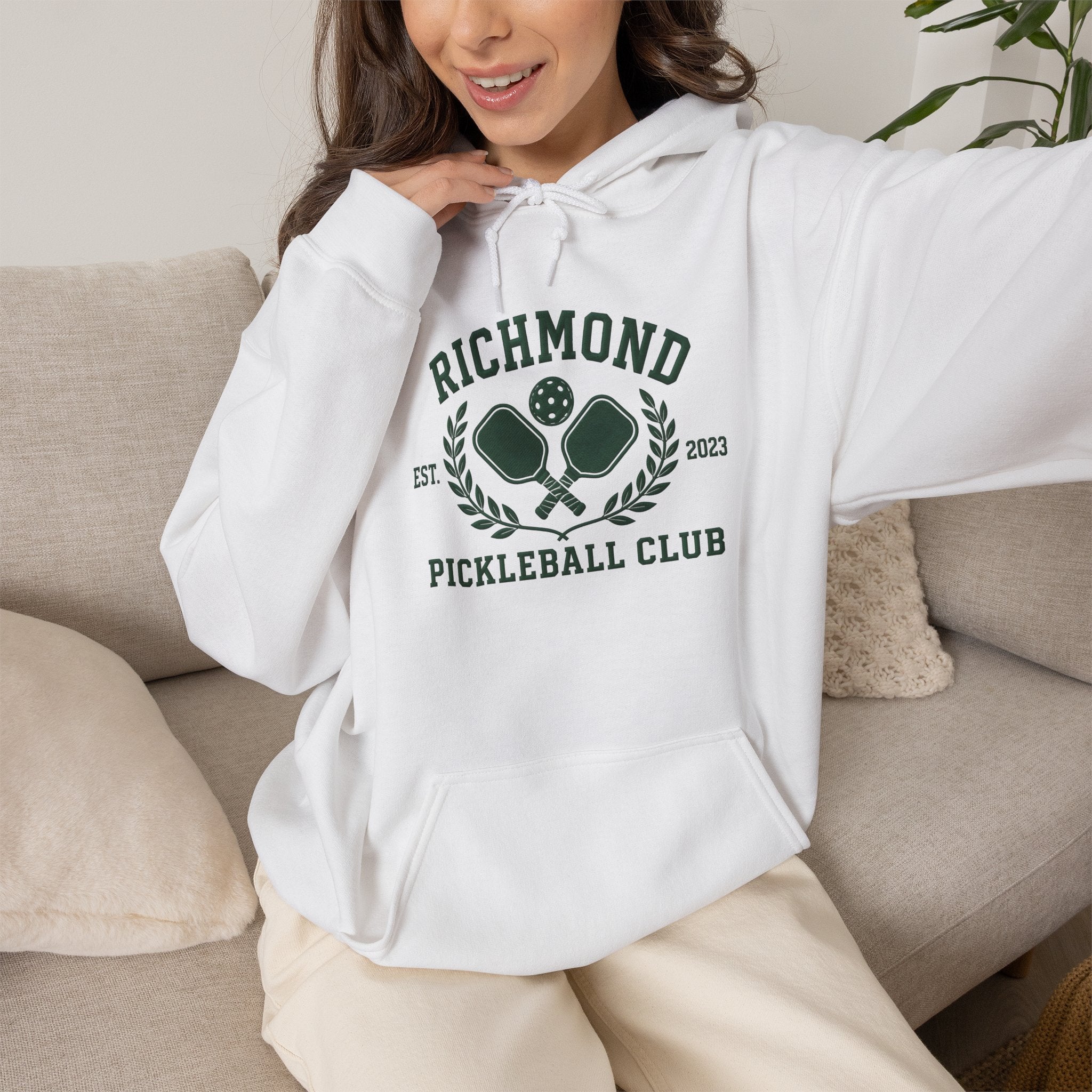 Richmond Pickleball Club Hoodie — Established 2021 Club Crest Sweatshirt