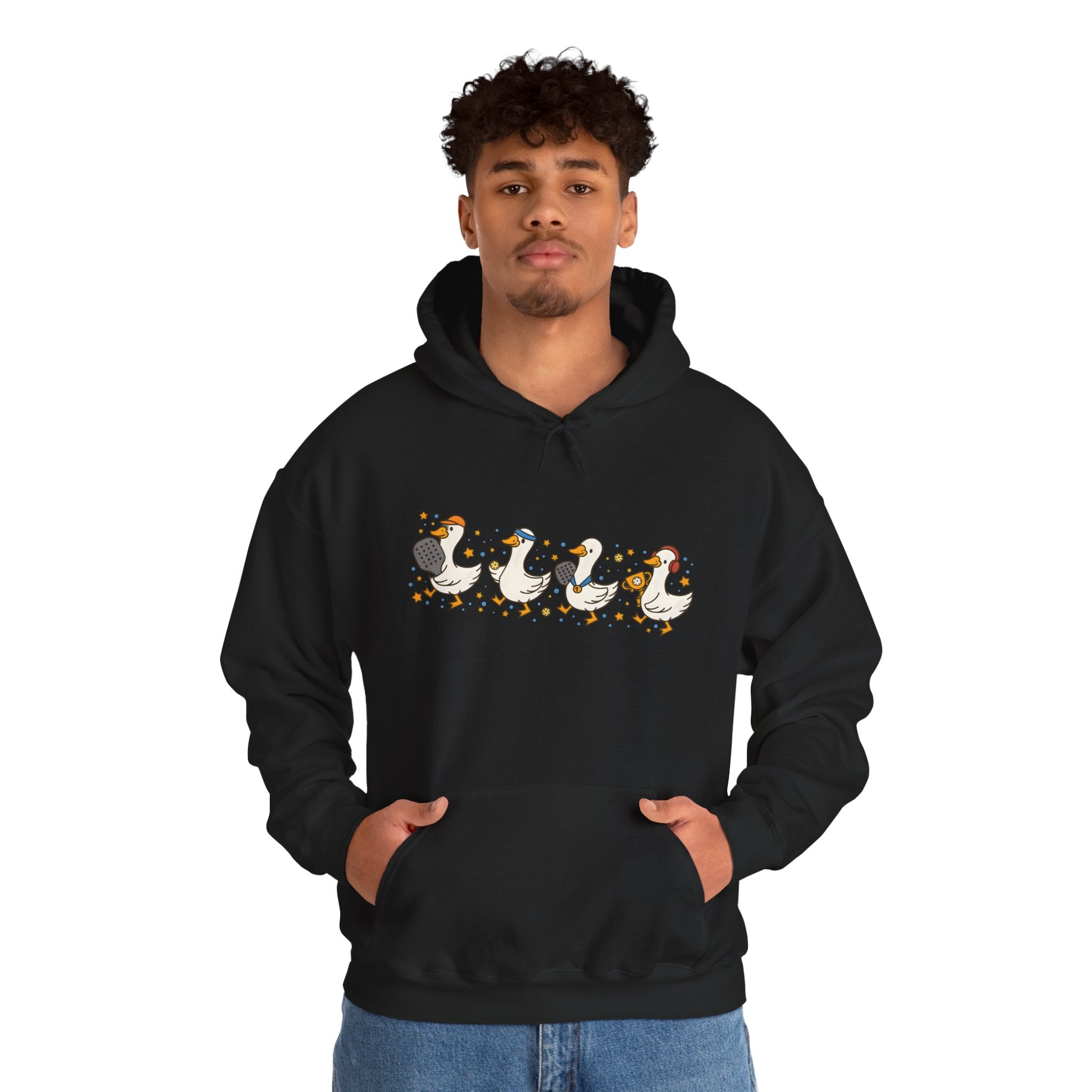 Halloween Duck Lineup Hoodie — Cute Trick-or-Treating Ducks Pullover