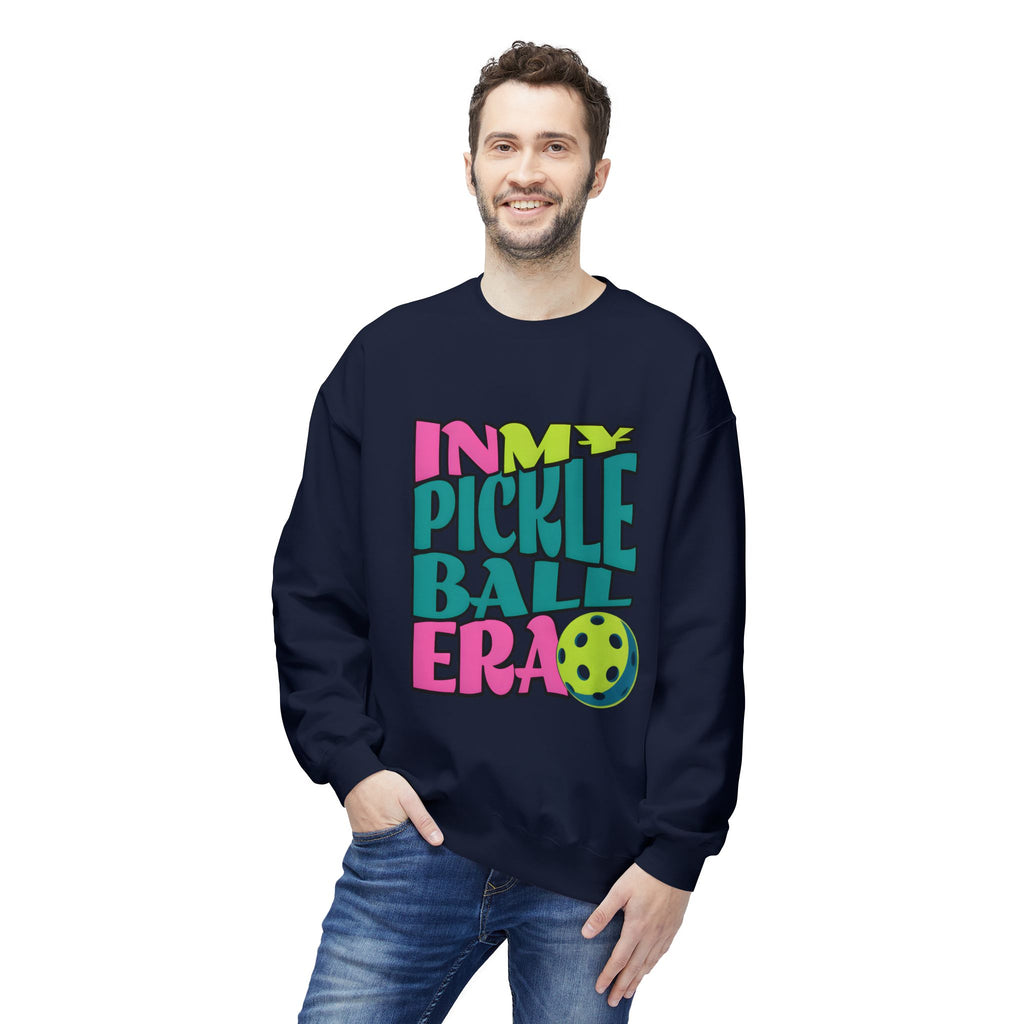 Pickleball Era Crewneck Sweatshirt — "In My Pickleball Era" Colorful Graphic