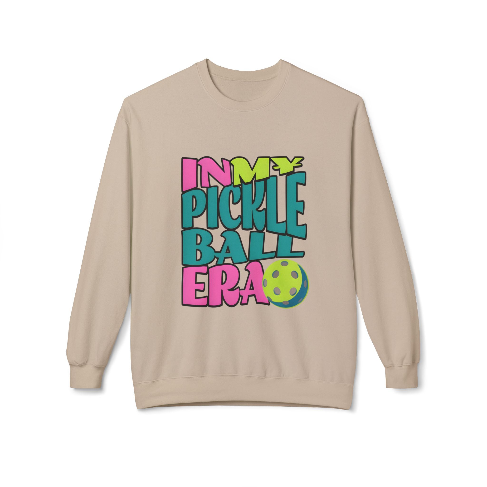 Pickleball Era Crewneck Sweatshirt — "In My Pickleball Era" Colorful Graphic