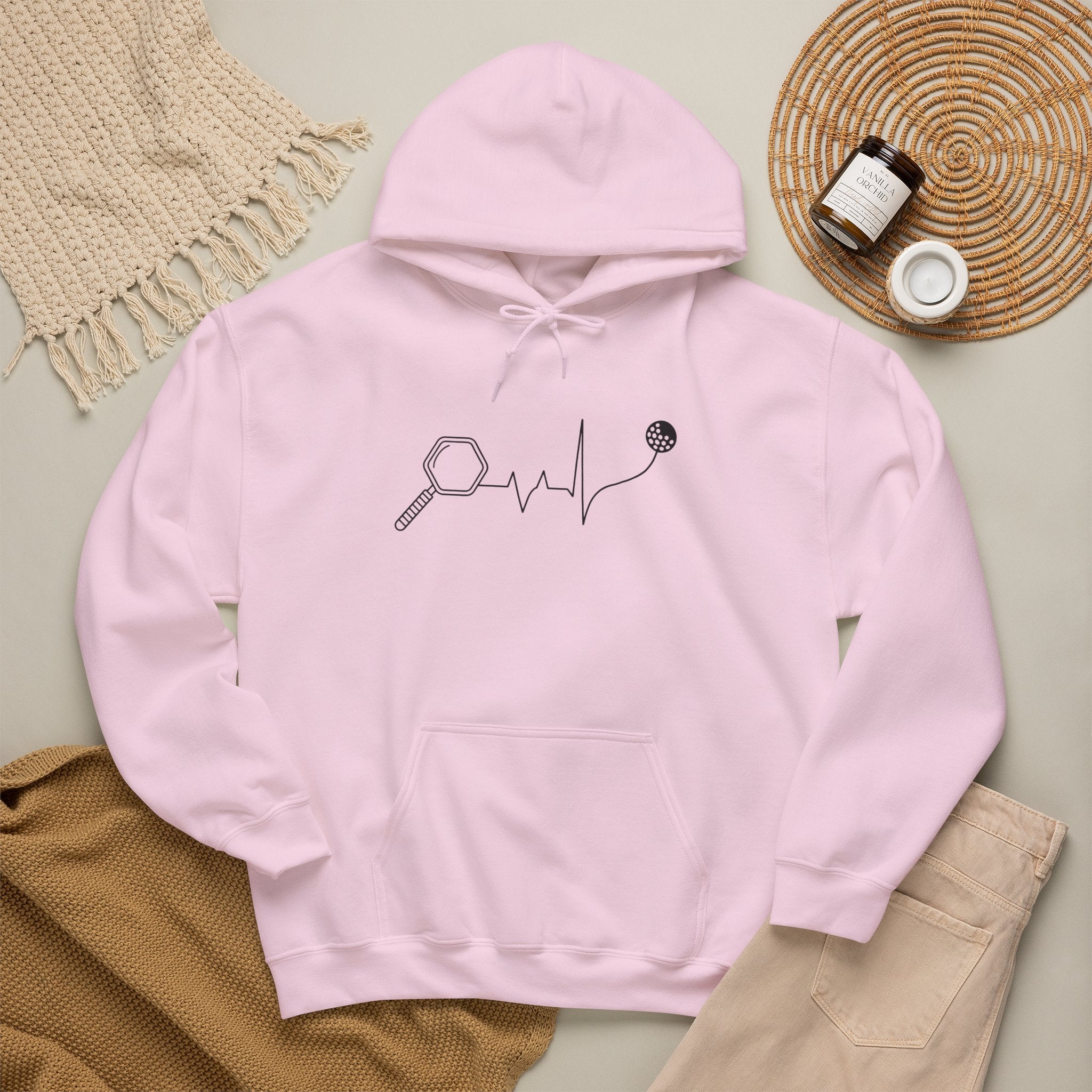 Microscope Heartbeat Hoodie — Science Lover Lab Tech Sweatshirt