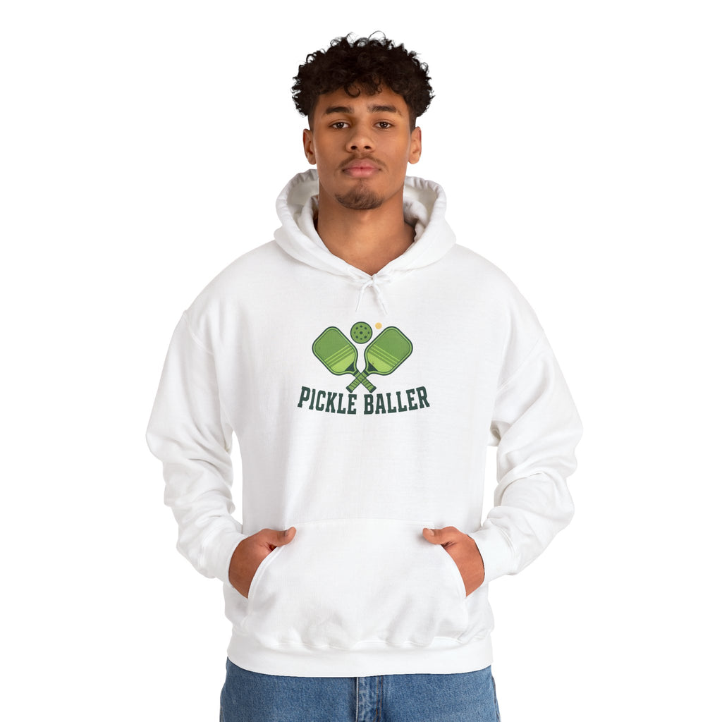 Pickle Baller Hoodie — Pickleball Paddles Graphic Hooded Sweatshirt