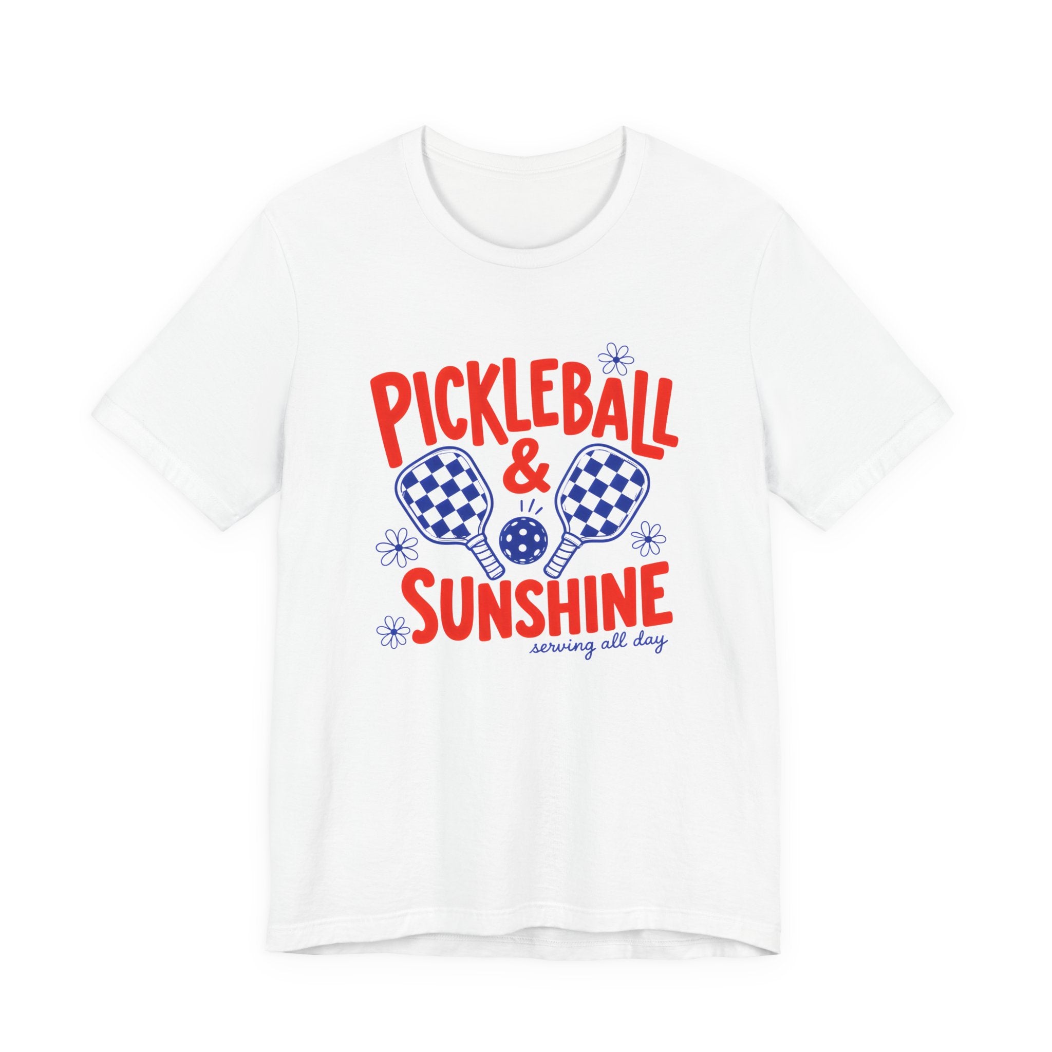 Pickleball & Sunshine T‑Shirt – Retro Pickleball Paddle Tee