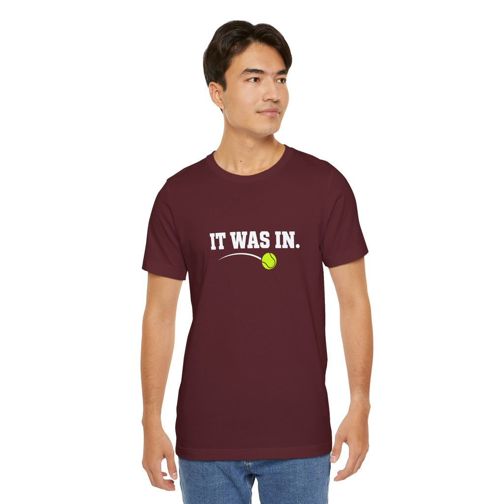 Tennis Minimalist Tee — Neon Tennis Ball Graphic Shirt