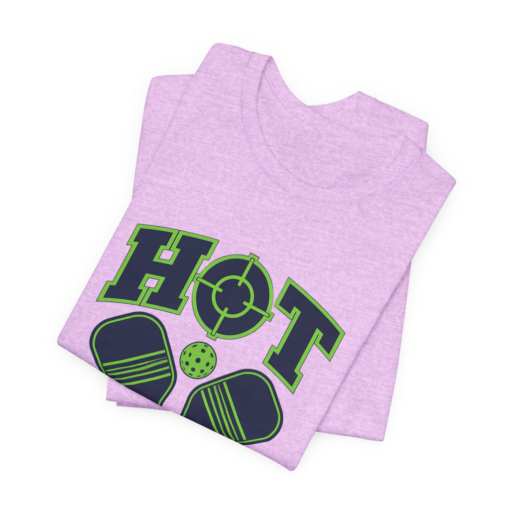 Hot Shotz Pickleball T‑Shirt — Pickleball Paddle Graphic Tee