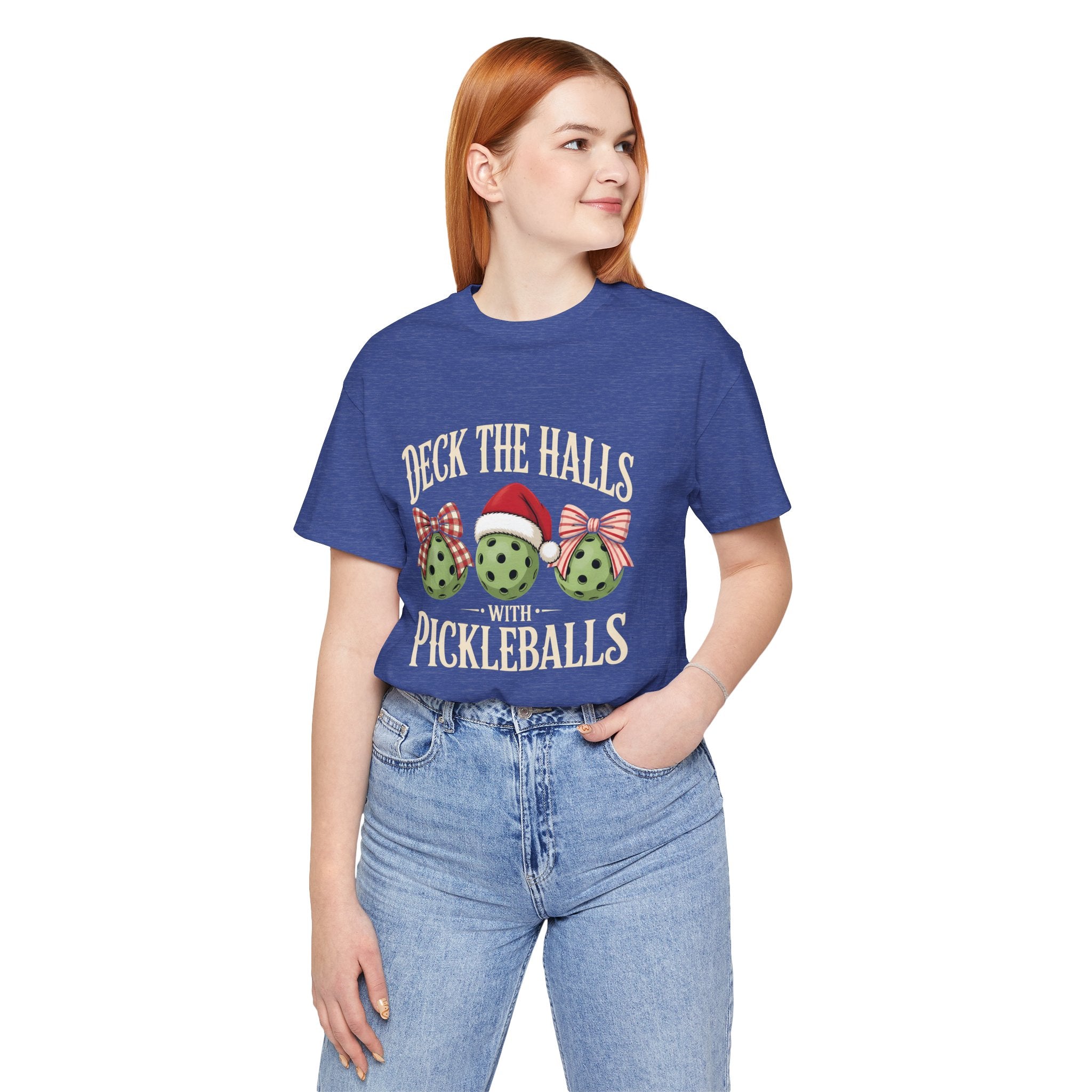 Deck the Halls with Pickleballs Christmas Tee