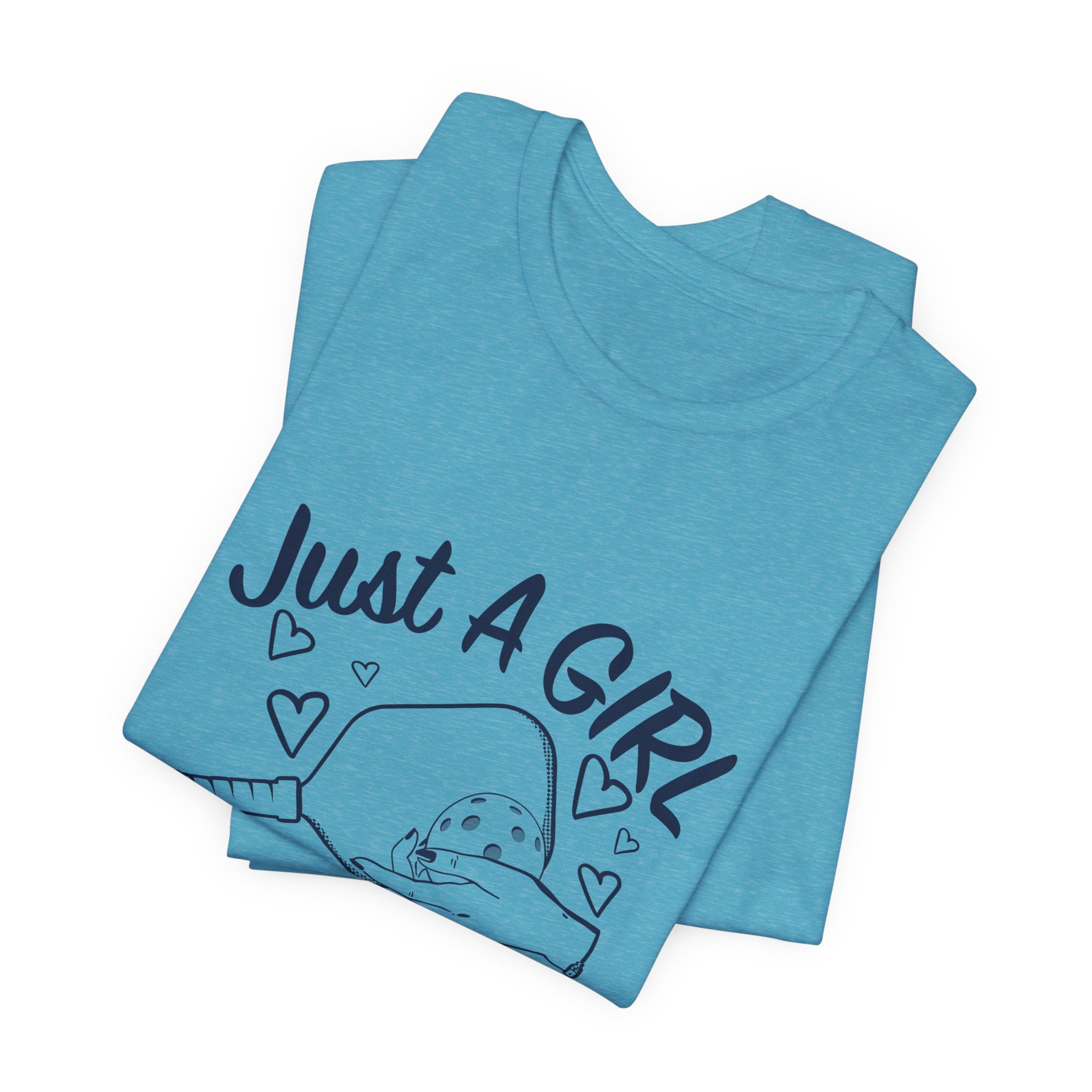 Pickleball Tee — "Just a Girl Who Loves Pickleball" Graphic Shirt