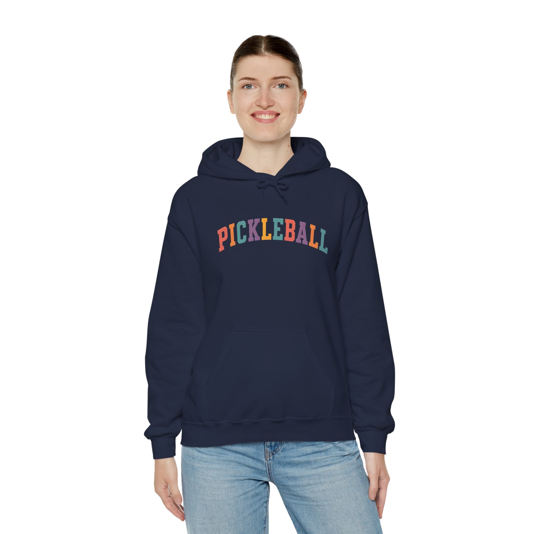 Pickleball Rainbow Hoodie — Colorful Pickleball Pullover for Players & Fans