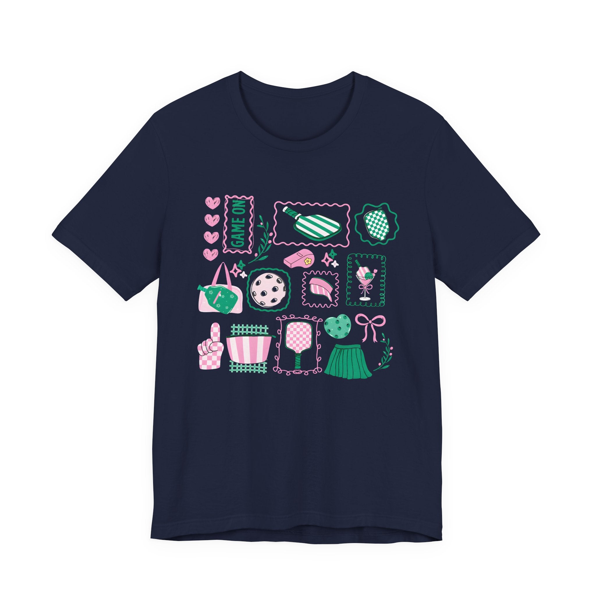 Ice Cream & Sweets Graphic Tee — Cute Pastel Dessert Icons