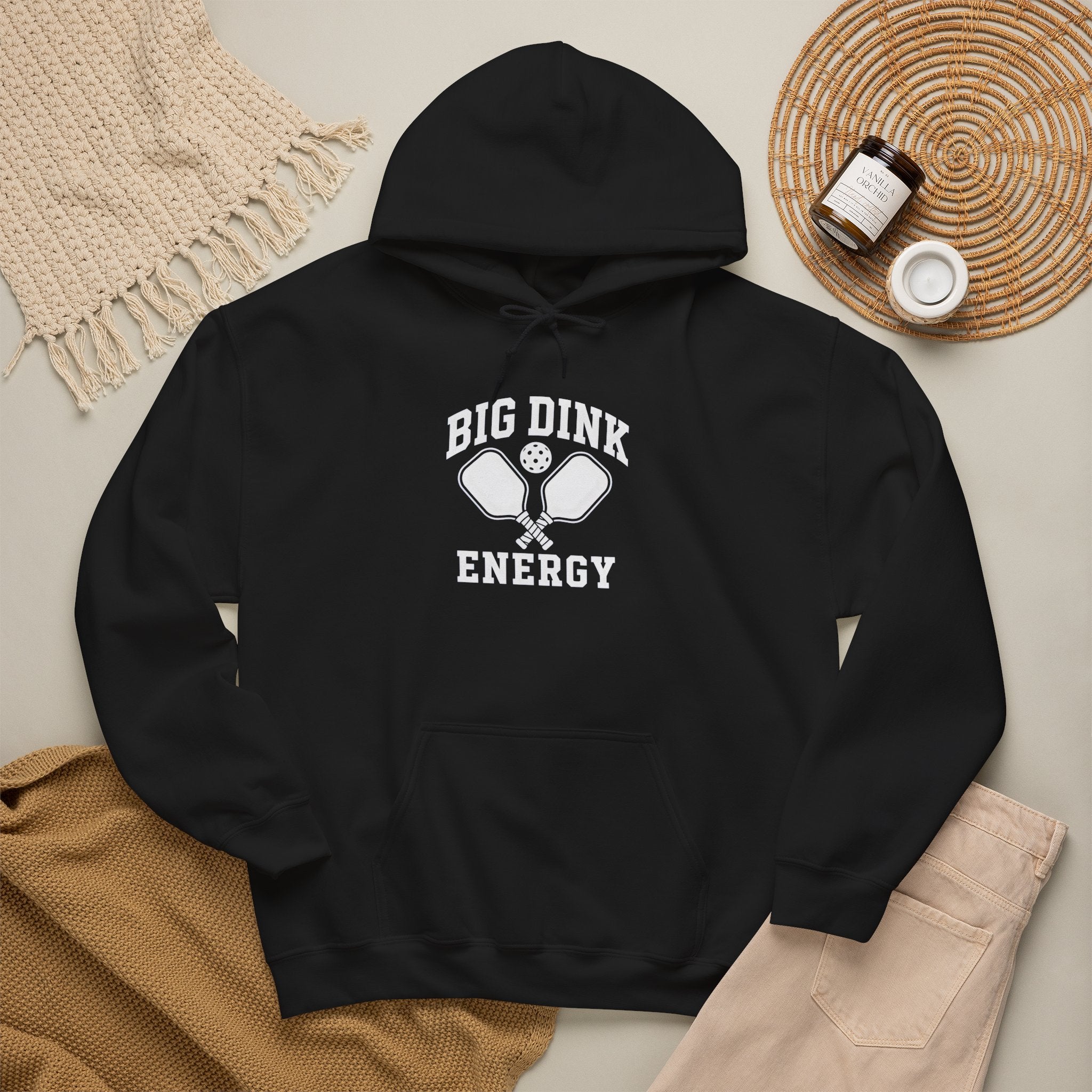 Big Dink Energy Hoodie - Pickleball Paddle Graphic Sweatshirt
