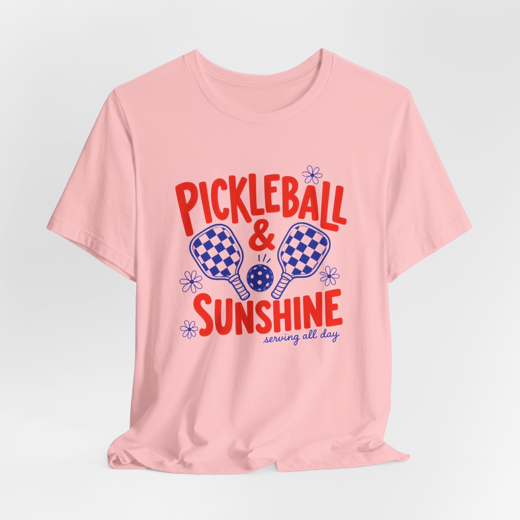 Pickleball & Sunshine T‑Shirt – Retro Pickleball Paddle Tee