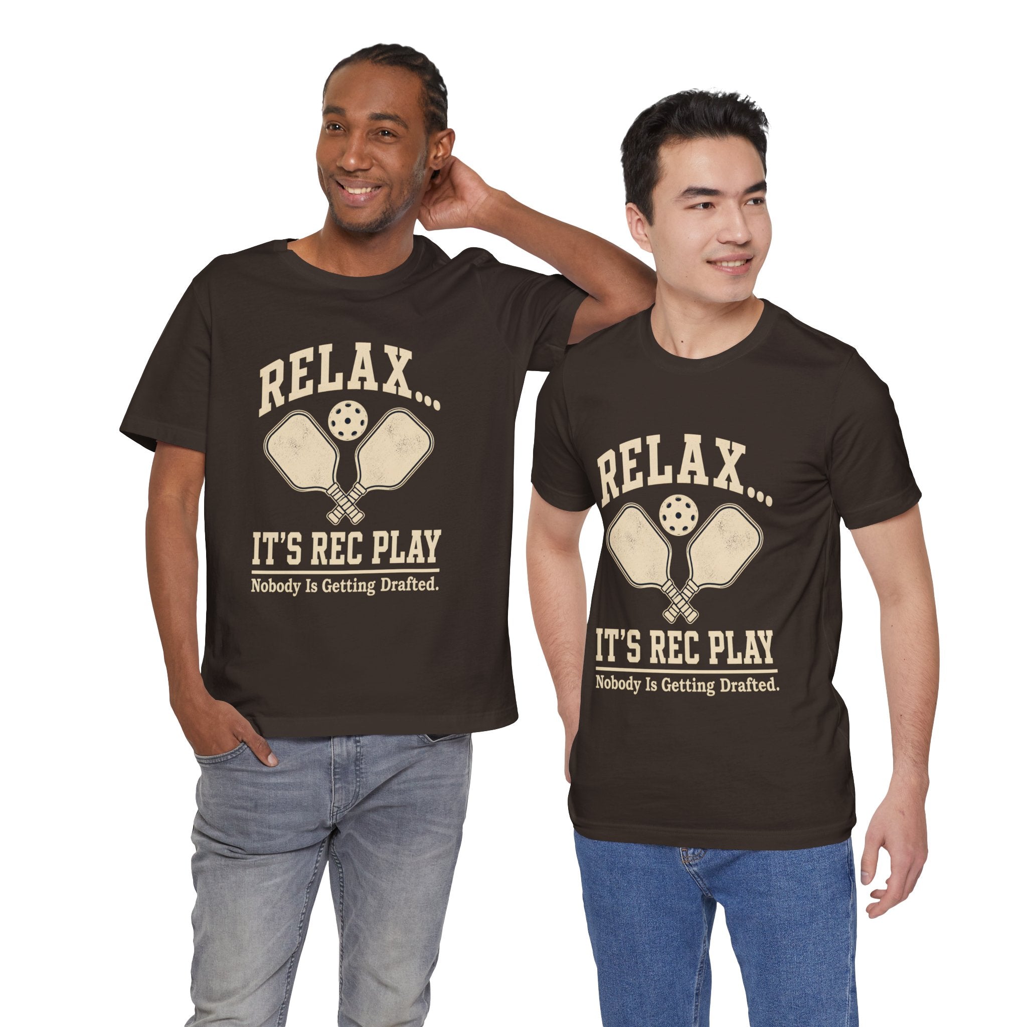 Pickleball T-Shirt — "Relax... It’s Rec Play" Vintage Paddle Tee