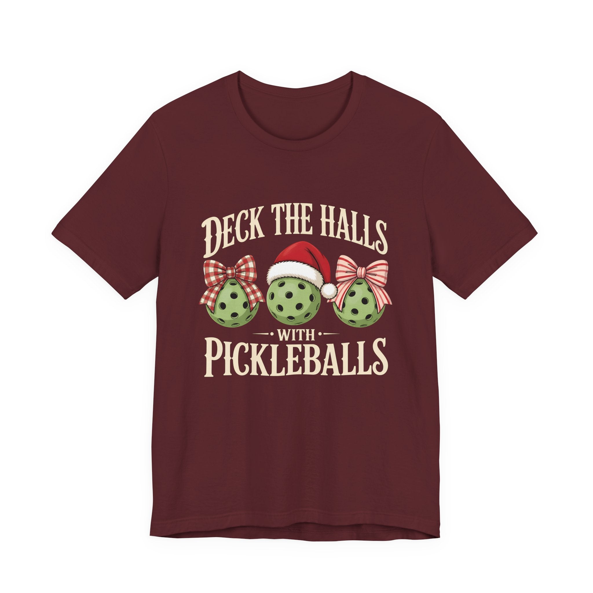 Deck the Halls with Pickleballs Christmas Tee