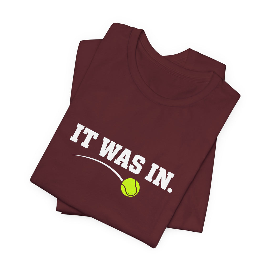 Tennis Minimalist Tee — Neon Tennis Ball Graphic Shirt