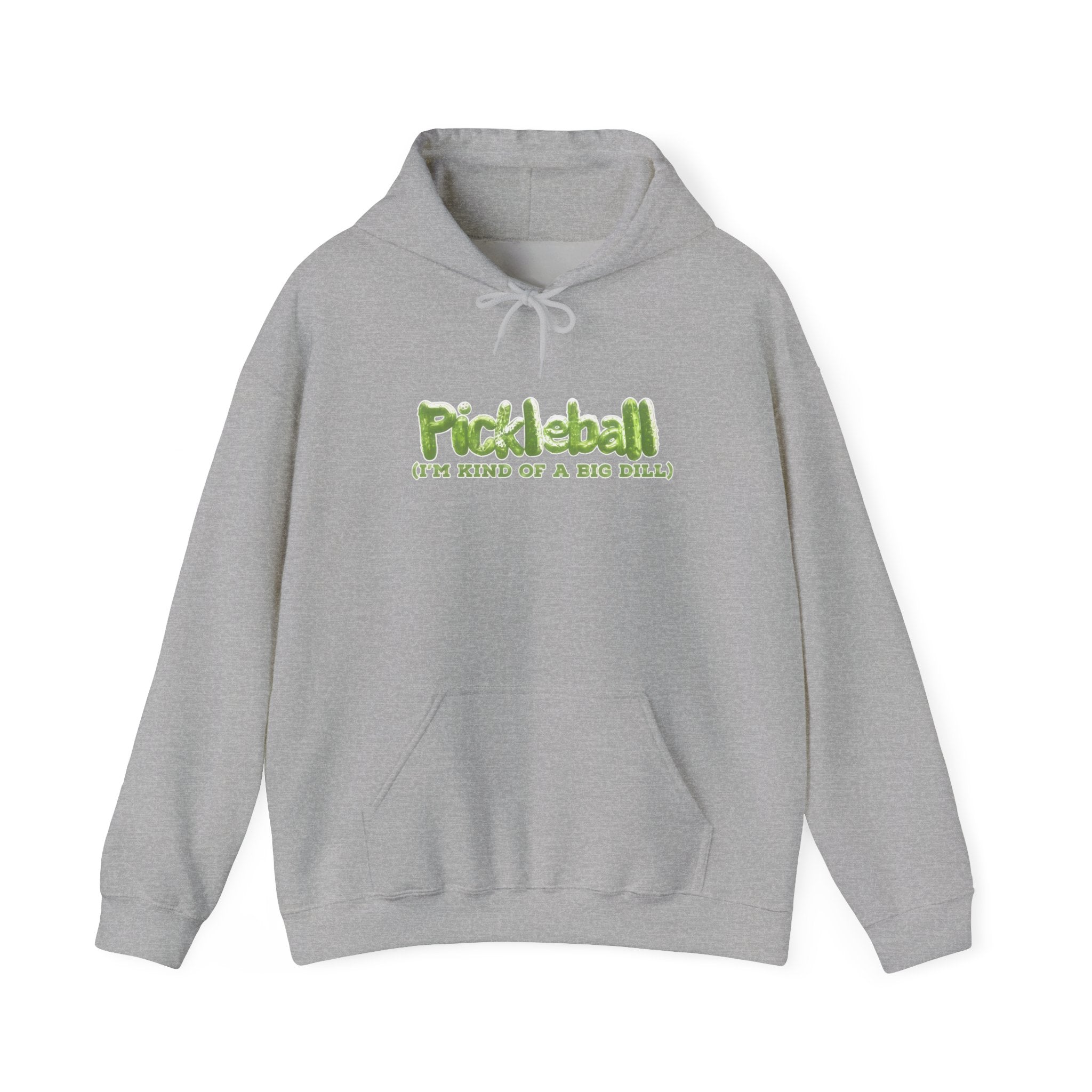 Pickleball Hoodie - "Pickleball: Open Mind, Off & Back Smash" Retro Green Graphic