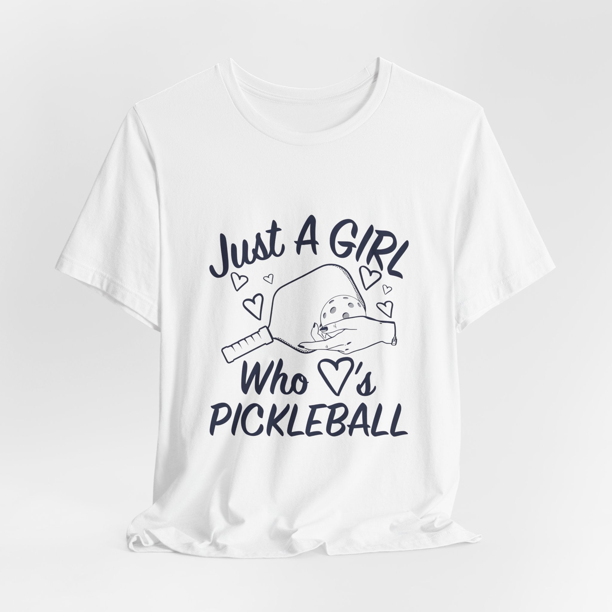 Pickleball Tee — "Just a Girl Who Loves Pickleball" Graphic Shirt