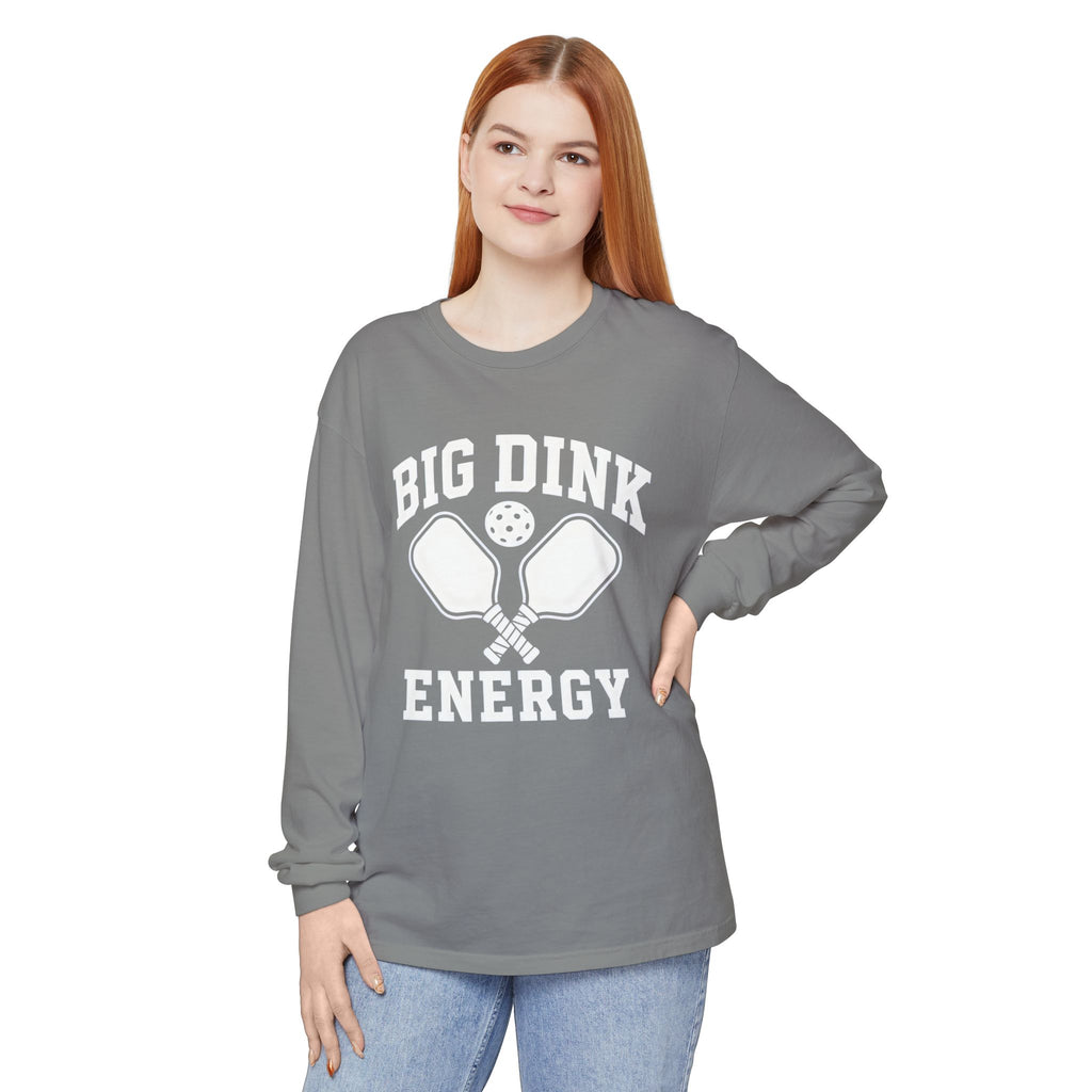 Big Dink Energy Long Sleeve Tee — Pickleball Paddle Graphic