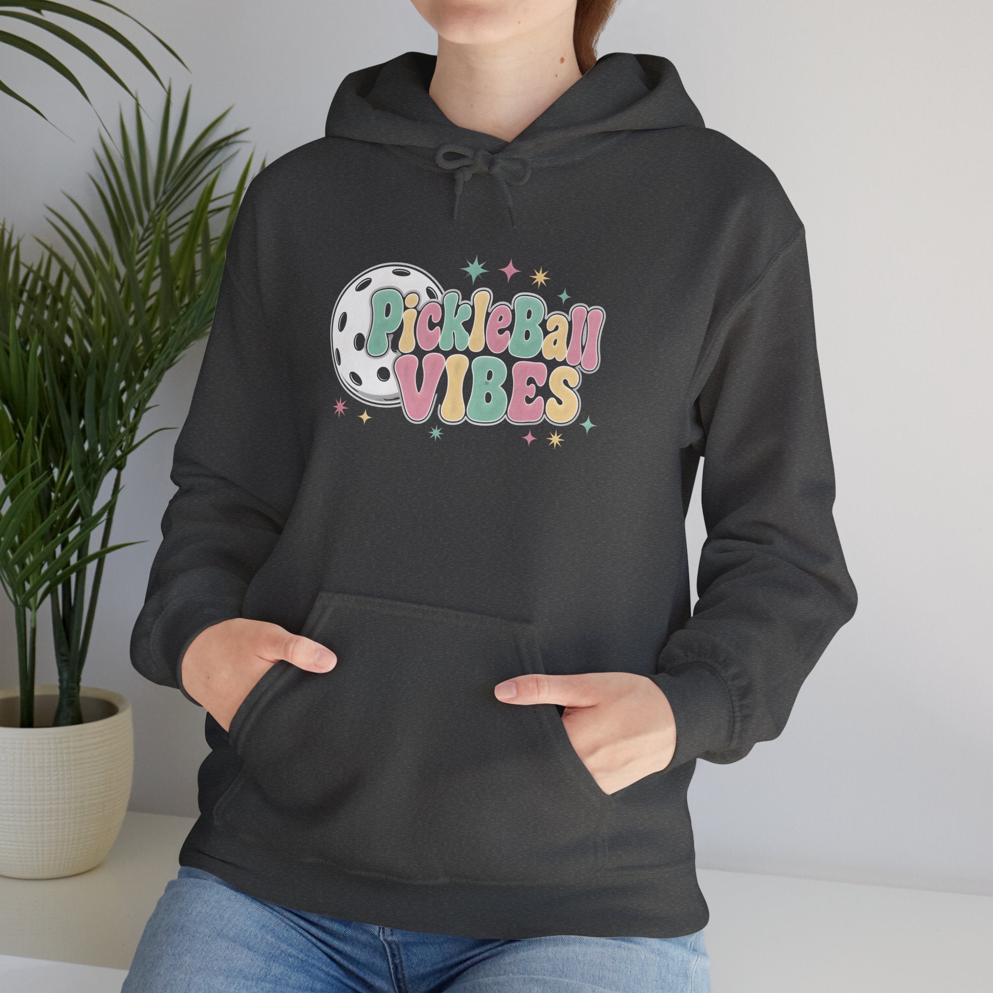 Pickleball Vibes Hoodie — Retro Pastel Pickleball Graphic Sweatshirt