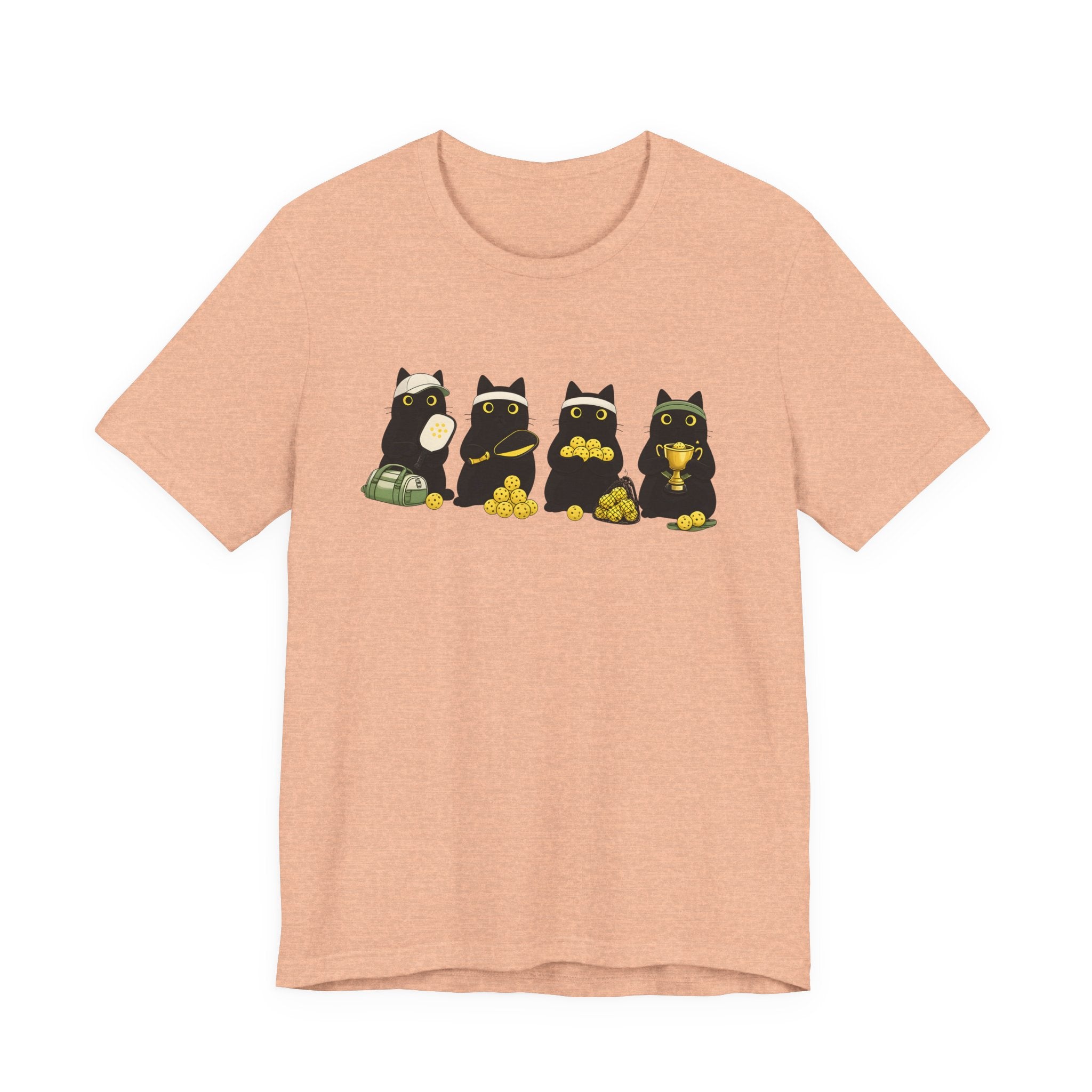 Black Cat Fortune T-Shirt – Cute Lucky Cats with Gold Coins Graphic Tee
