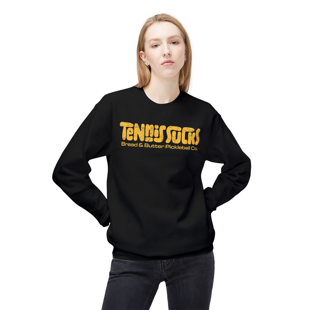 Tennis Socks Crewneck Sweatshirt — Vintage Tennis & Pickleball Club Pullover