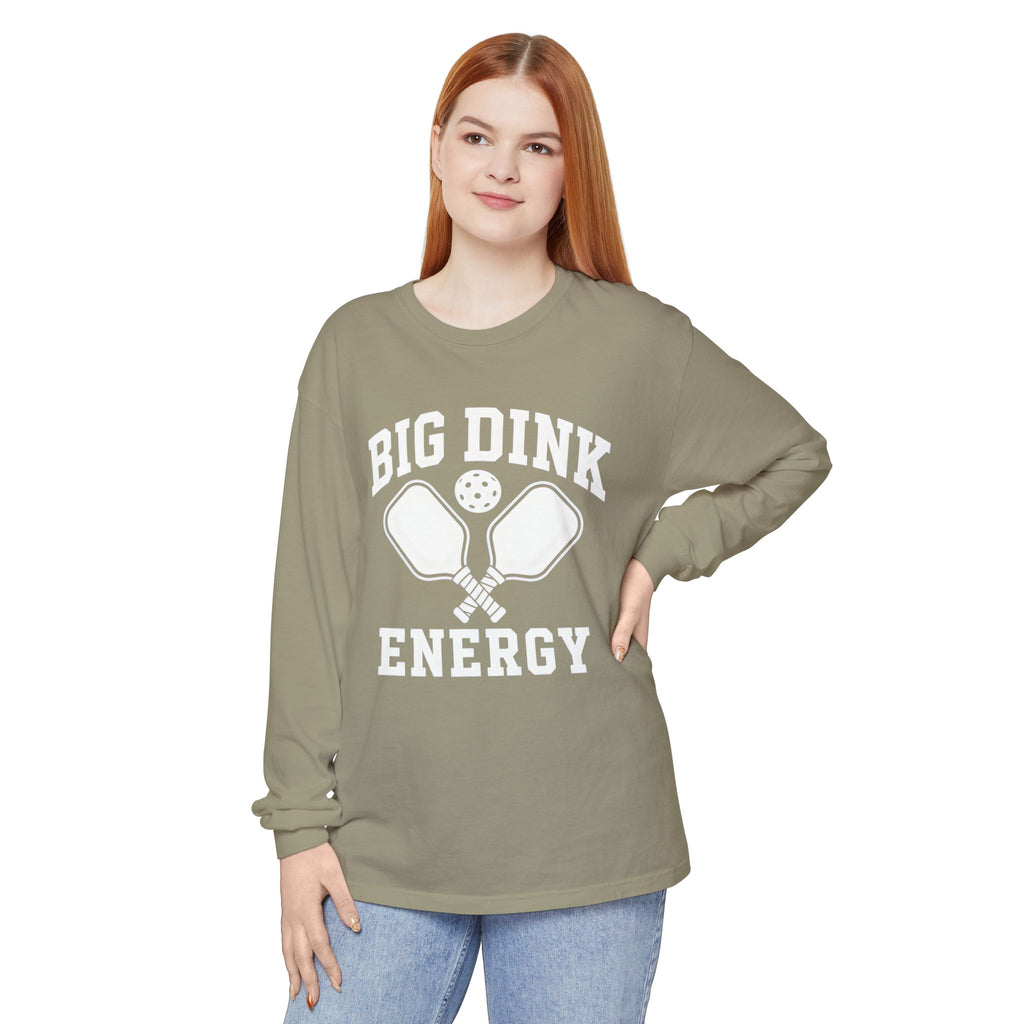 Big Dink Energy Long Sleeve Tee — Pickleball Paddle Graphic