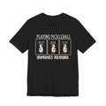 Pickleball Tee — "Playing Pickleball Improves Memory" Funny Penguin Graphic Shirt