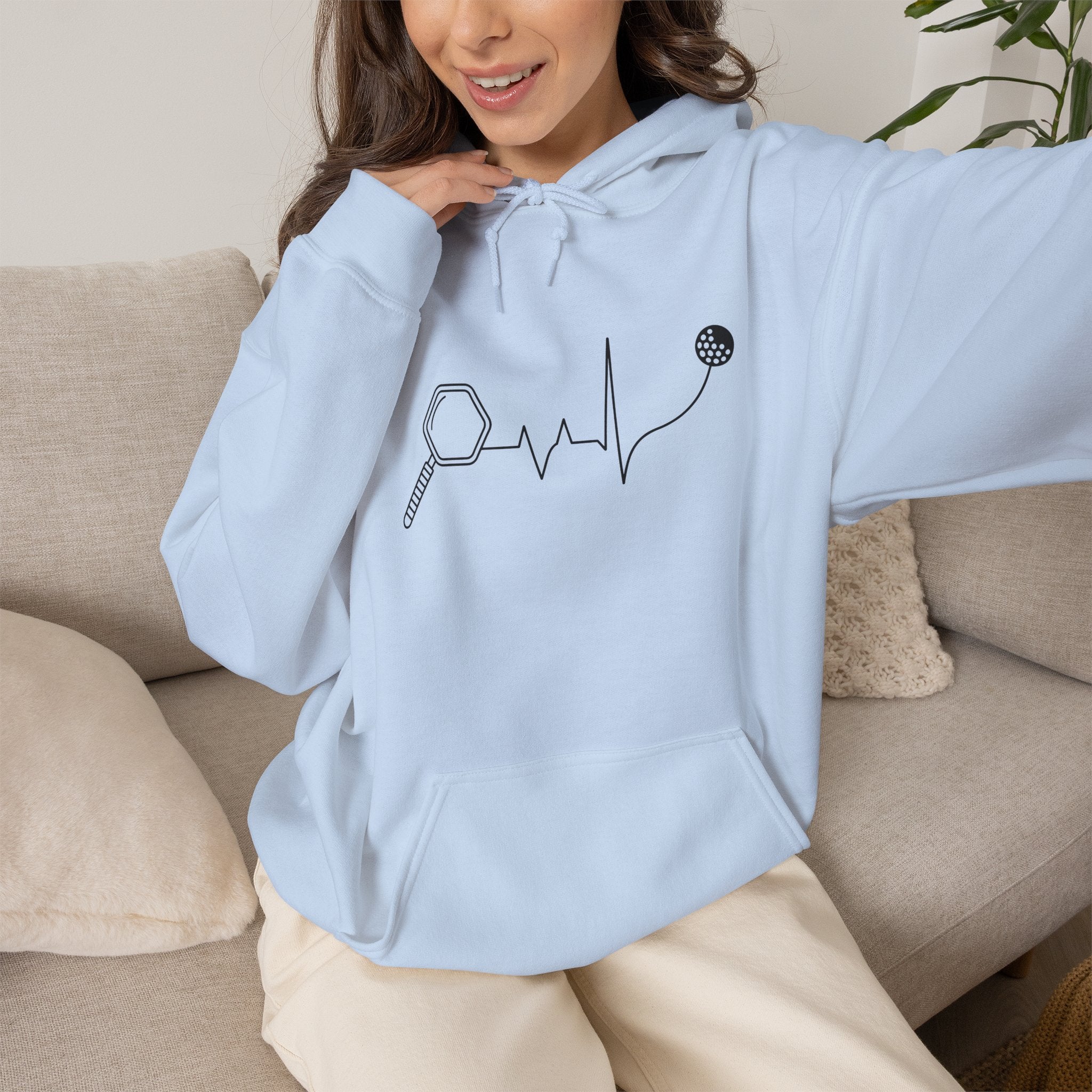 Microscope Heartbeat Hoodie — Science Lover Lab Tech Sweatshirt