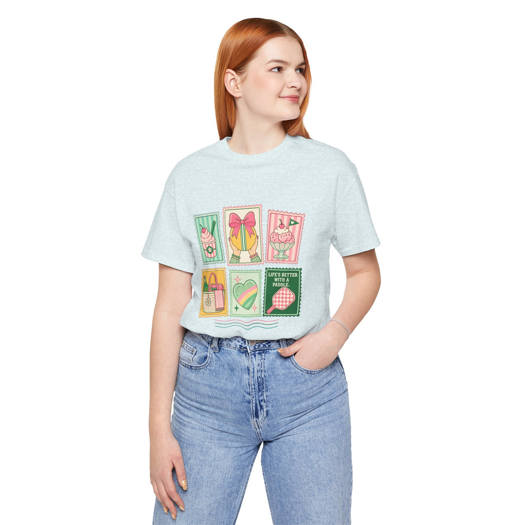 Summer Picnic Graphic Tee — 'Life's Better with a Picnic' Vintage Stamp Design